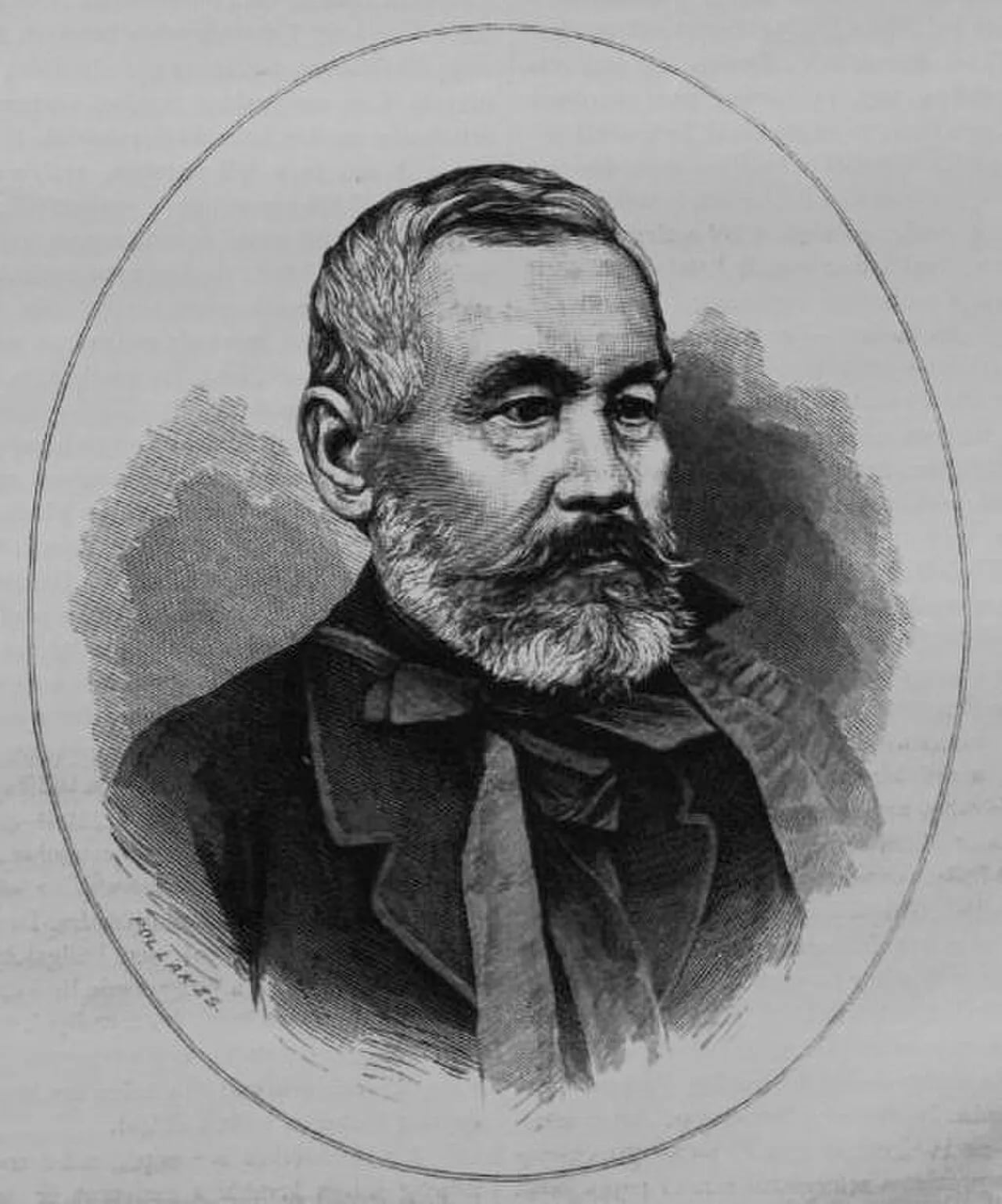 Porträt von János Dobos (1804–1887) – Gedenkseite