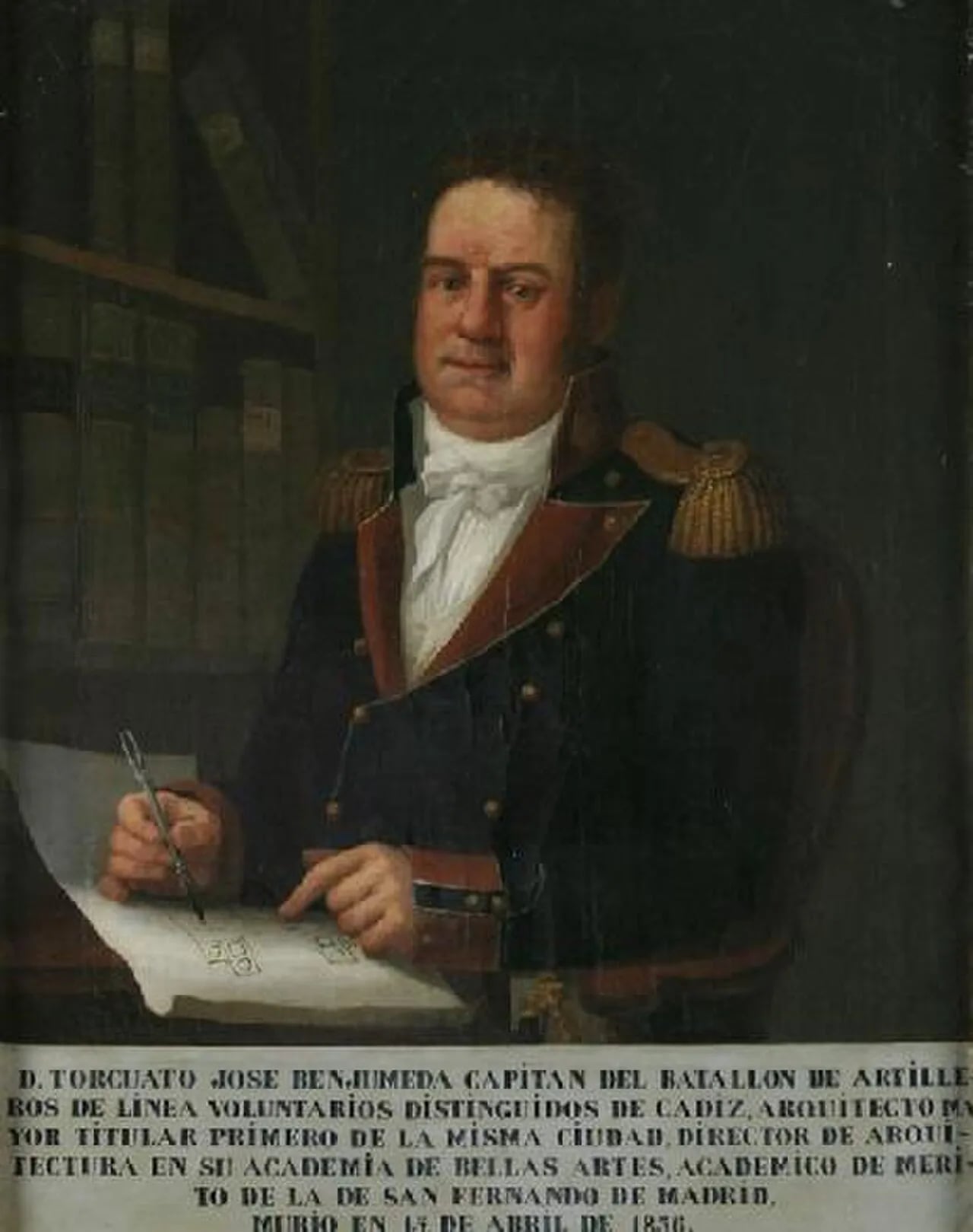 Porträt von Torcuato Benjumeda (1757–1836) – Gedenkseite