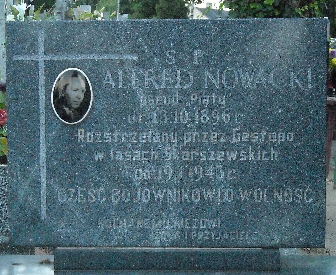 Portrait of Alfred Nowacki (1896–1945) – memorial page