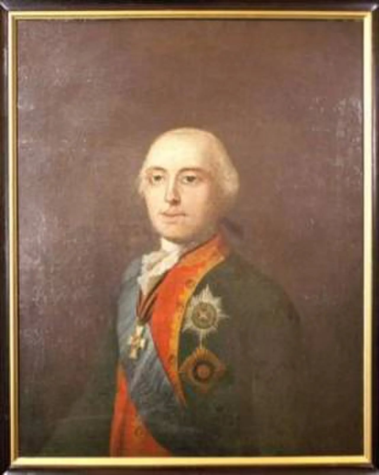 Porträt von Viktor Amadeus von Anhalt-Bernburg-Schaumburg-Hoym (1744–1790) – Gedenkseite