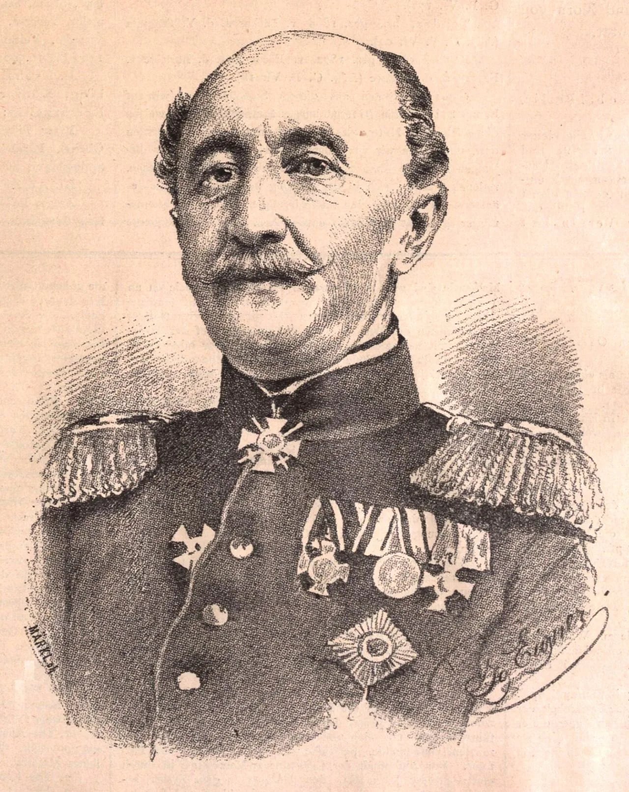 Porträt von Benno Hann von Weyhern (1808–1890) – Gedenkseite