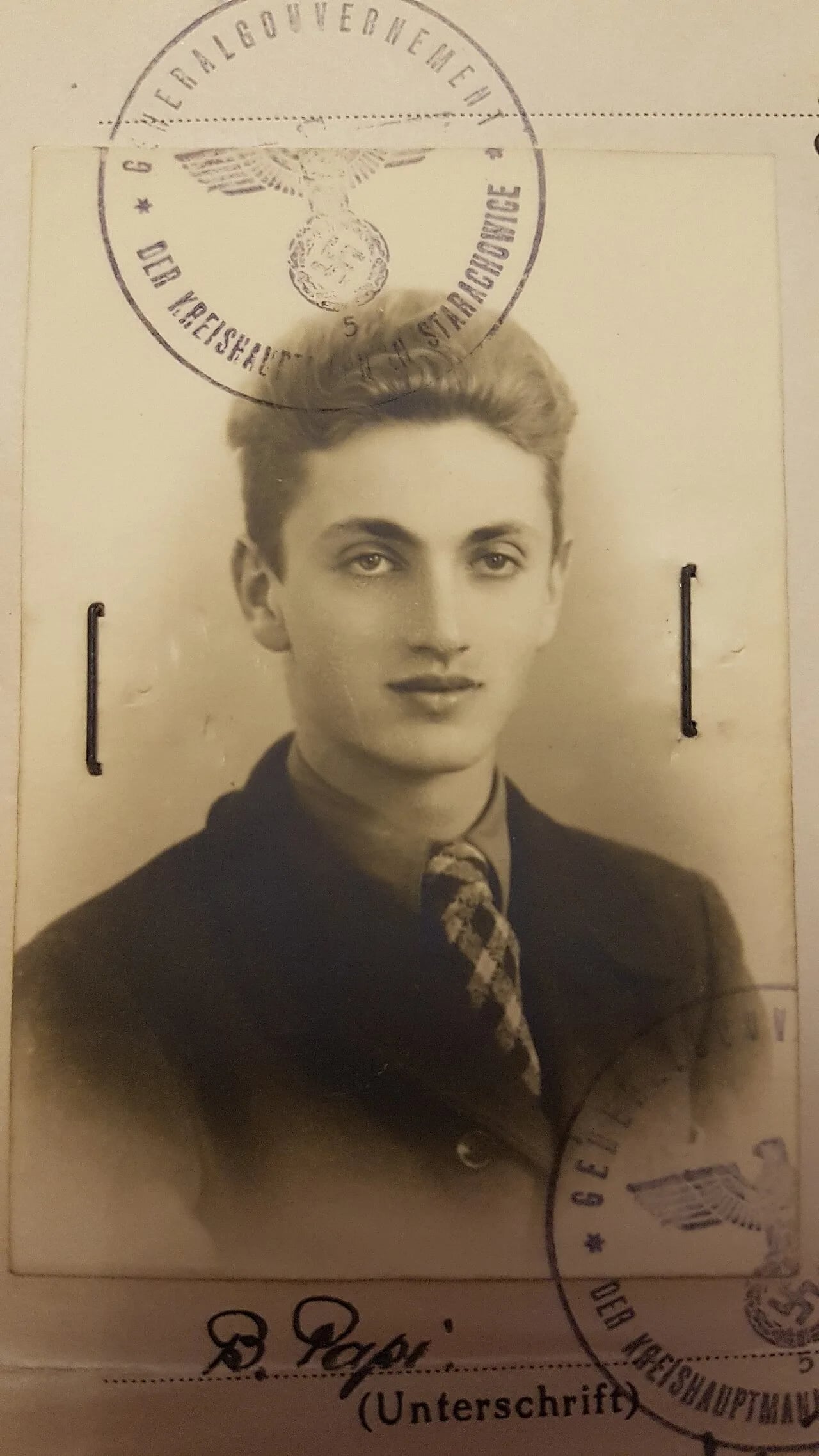 Porträt von Bolesław Papi (1923–1944) – Gedenkseite