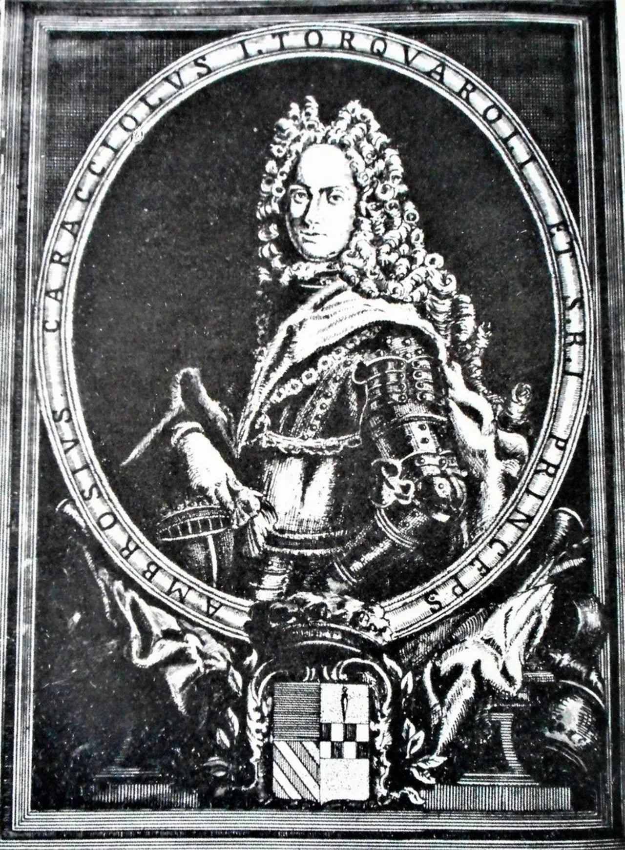 Porträt von Ambrogio Caracciolo, I principe di Torchiarolo (1699–1746) – Gedenkseite