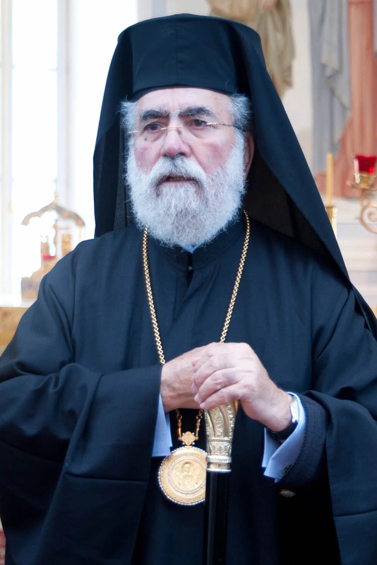 Portrait of Chrisostomos Machairiotis (1938–2025) – memorial page