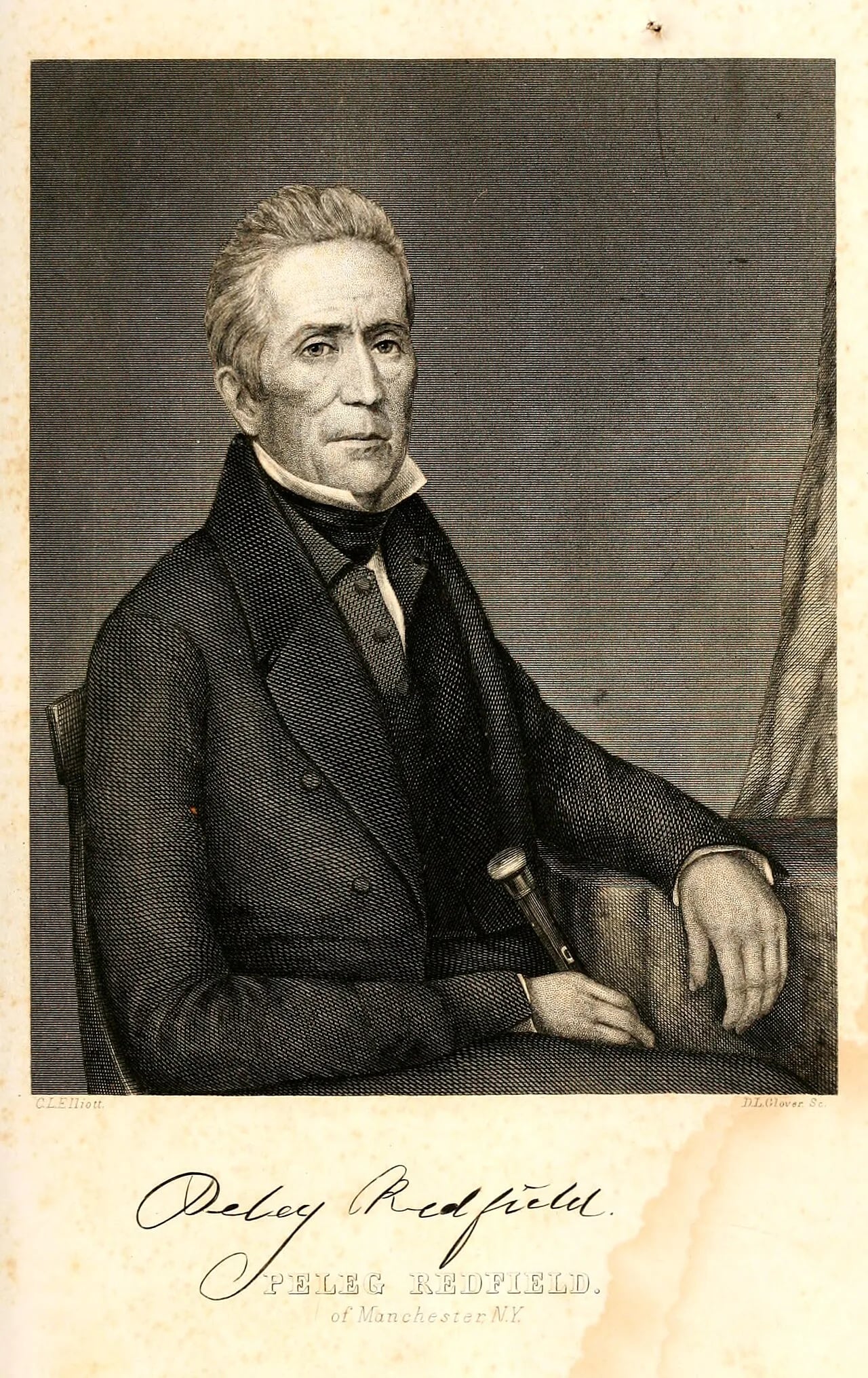 Porträt von Peleg Redfield (1762–1852) – Gedenkseite