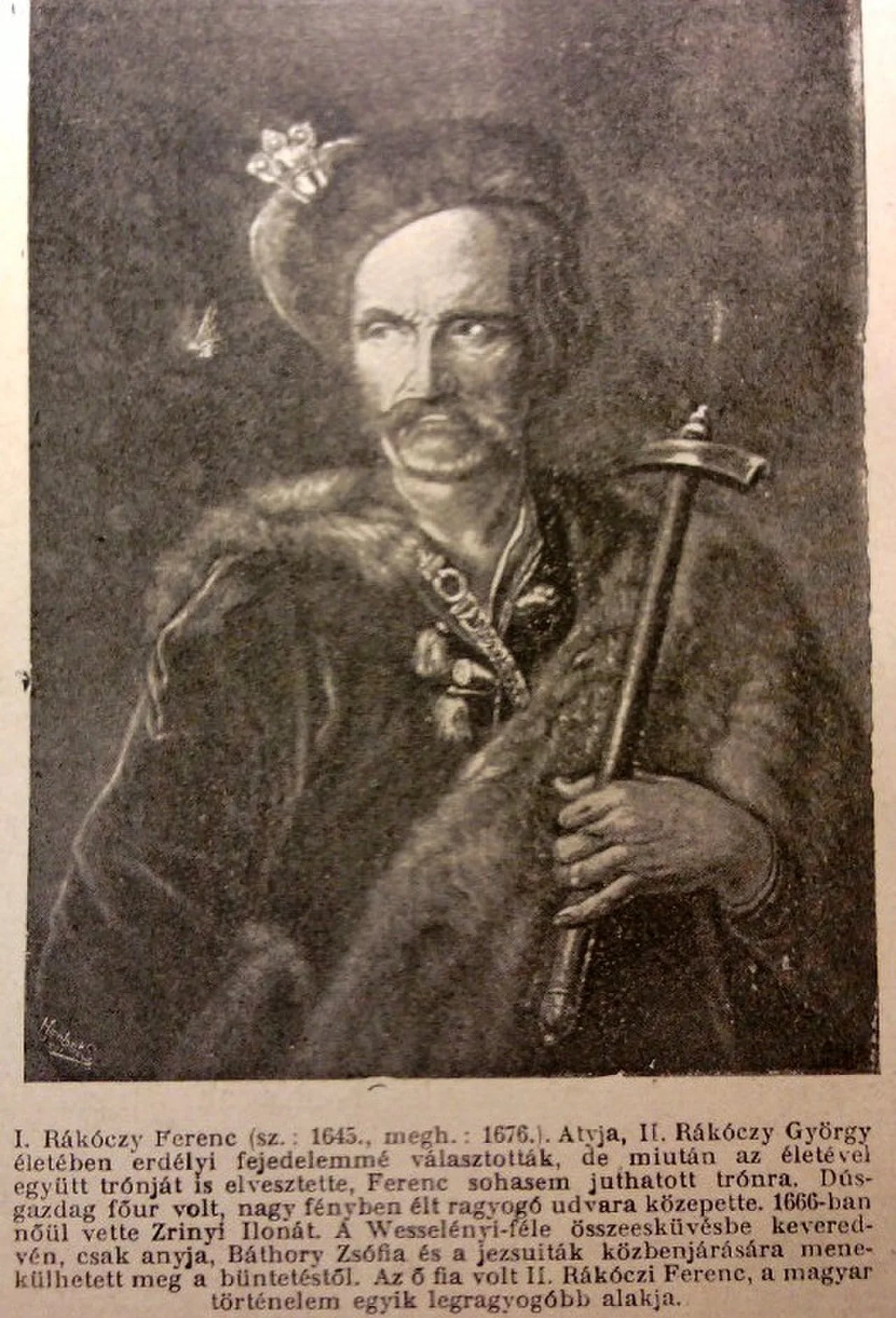Portrait of Franz I. Rákóczi (1645–1676) – memorial page