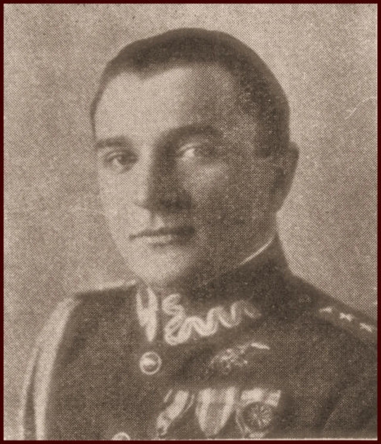 Porträt von Czesław Józef Niekraszewicz (1890–1926) – Gedenkseite