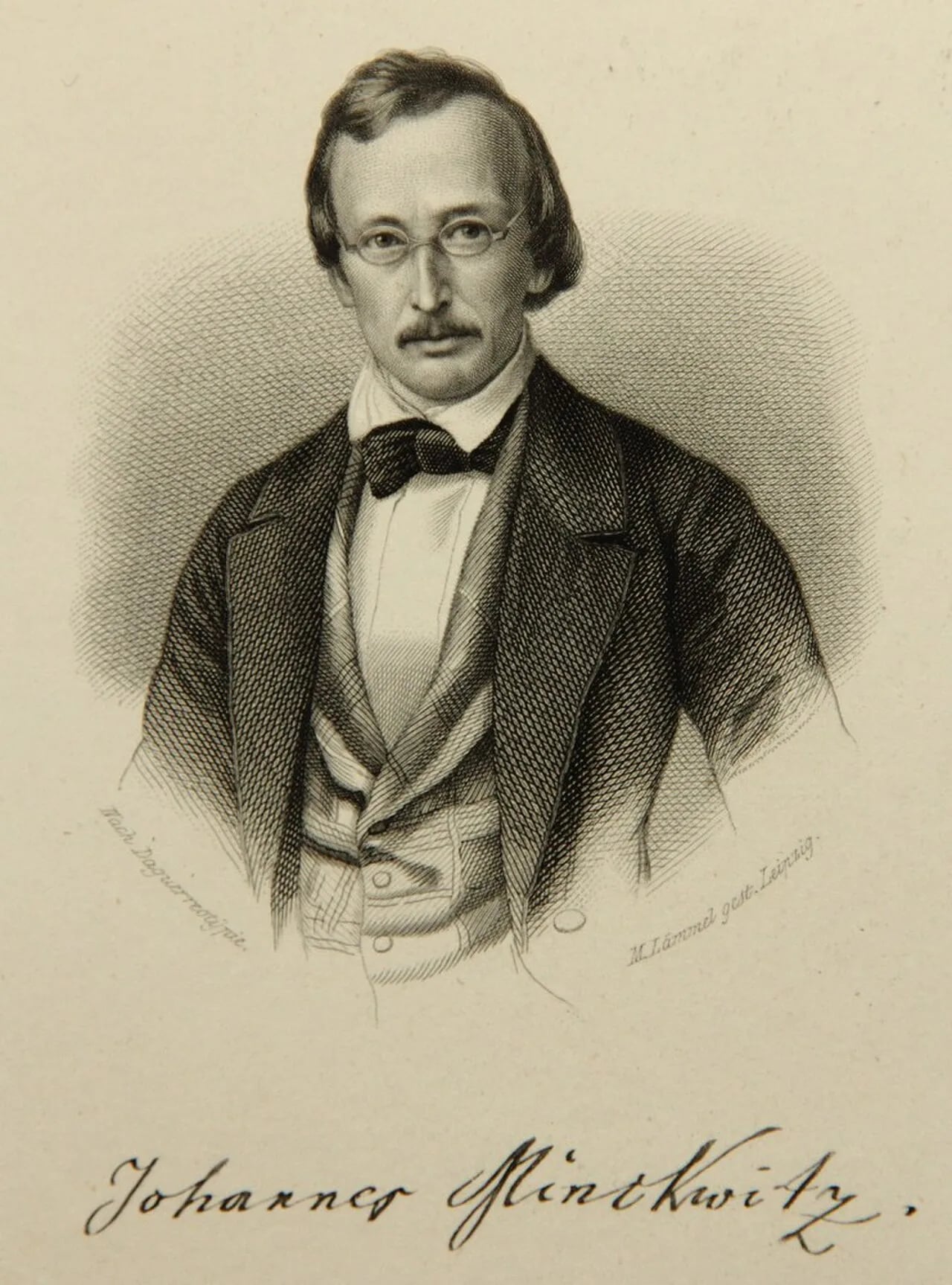 Porträt von Johannes Minckwitz (1812–1885) – Gedenkseite
