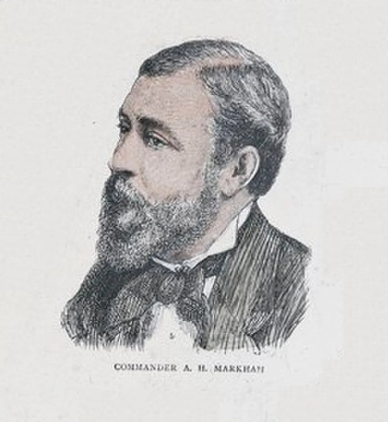 Portrait of Albert Hastings Markham (1841–1918) – memorial page