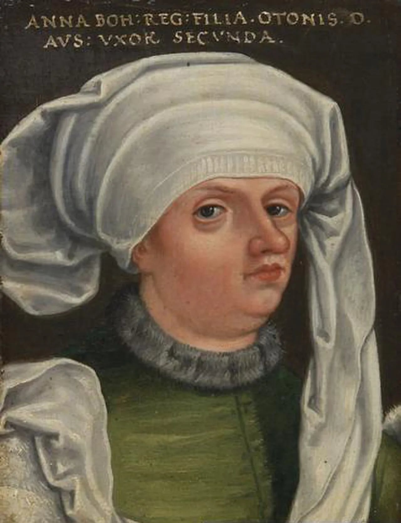 Porträt von Anna von Böhmen, Herzogin von Österreich (1323–1338) – Gedenkseite