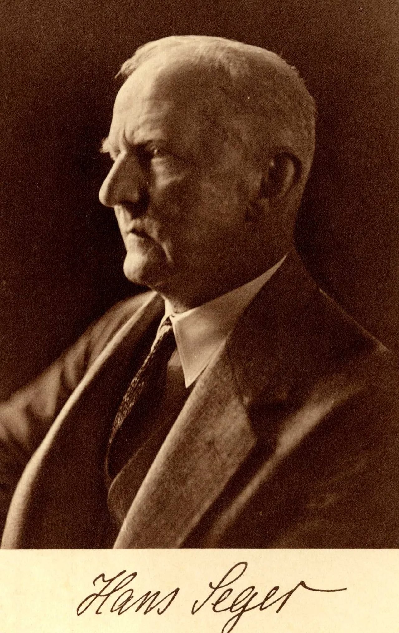 Portrait of Hans Seger (1864–1943) – memorial page
