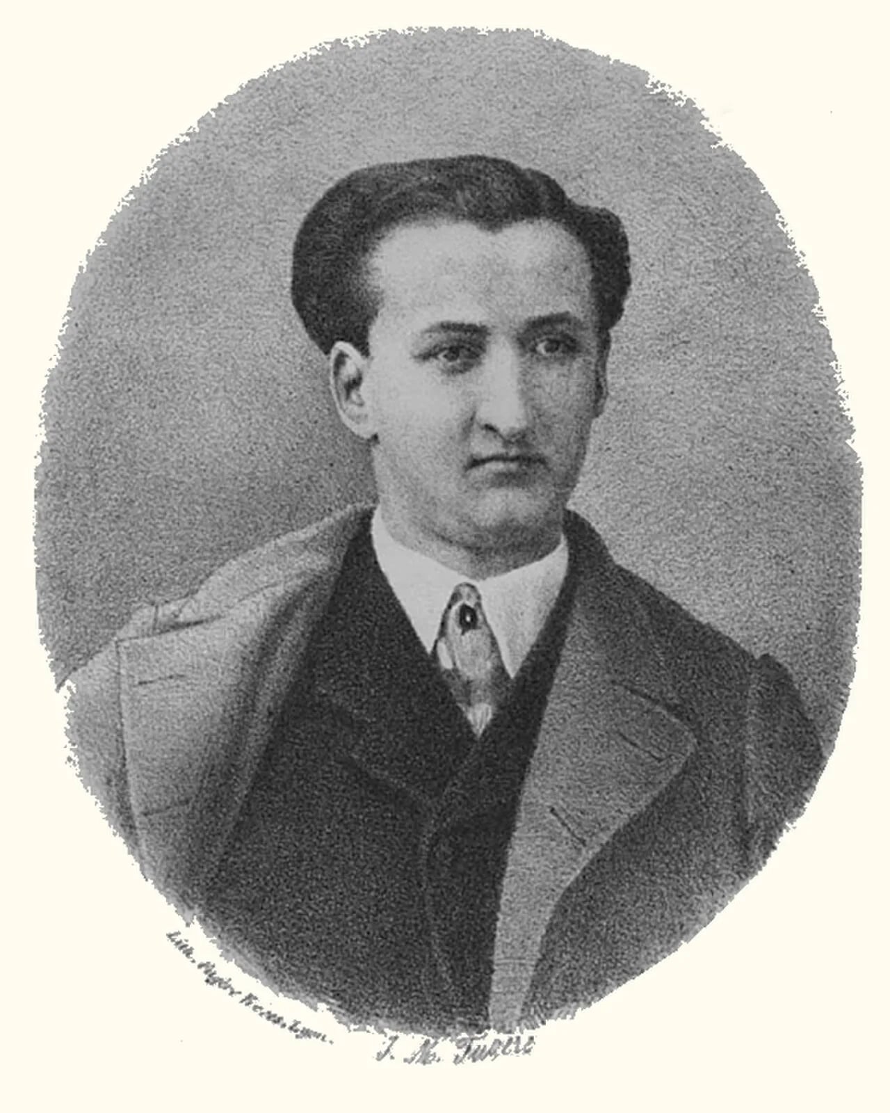 Porträt von Jules Pierre Fourreau (1844–1871) – Gedenkseite