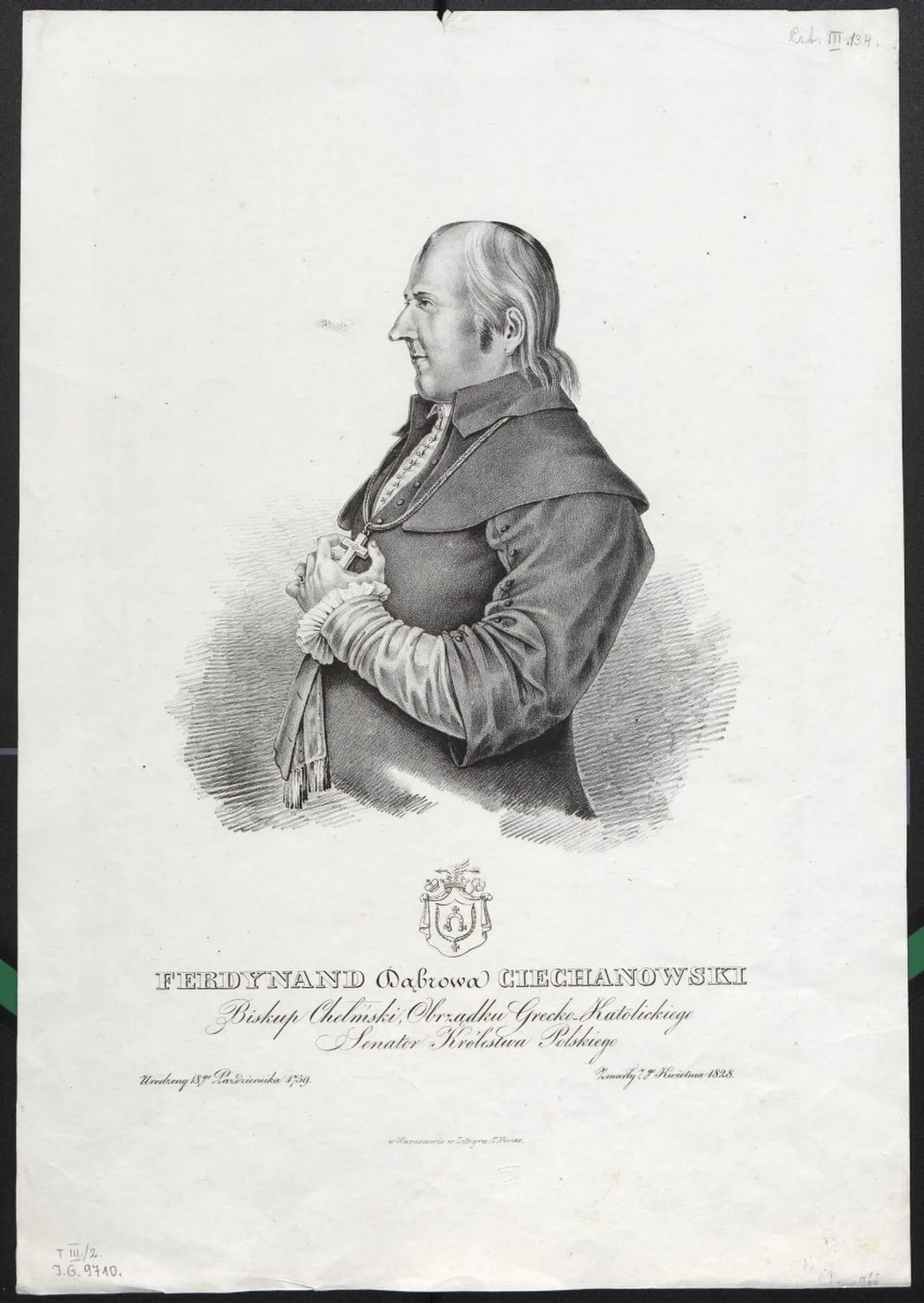 Portrait of Ferdynand Ciechanowski (1759–1828) – memorial page