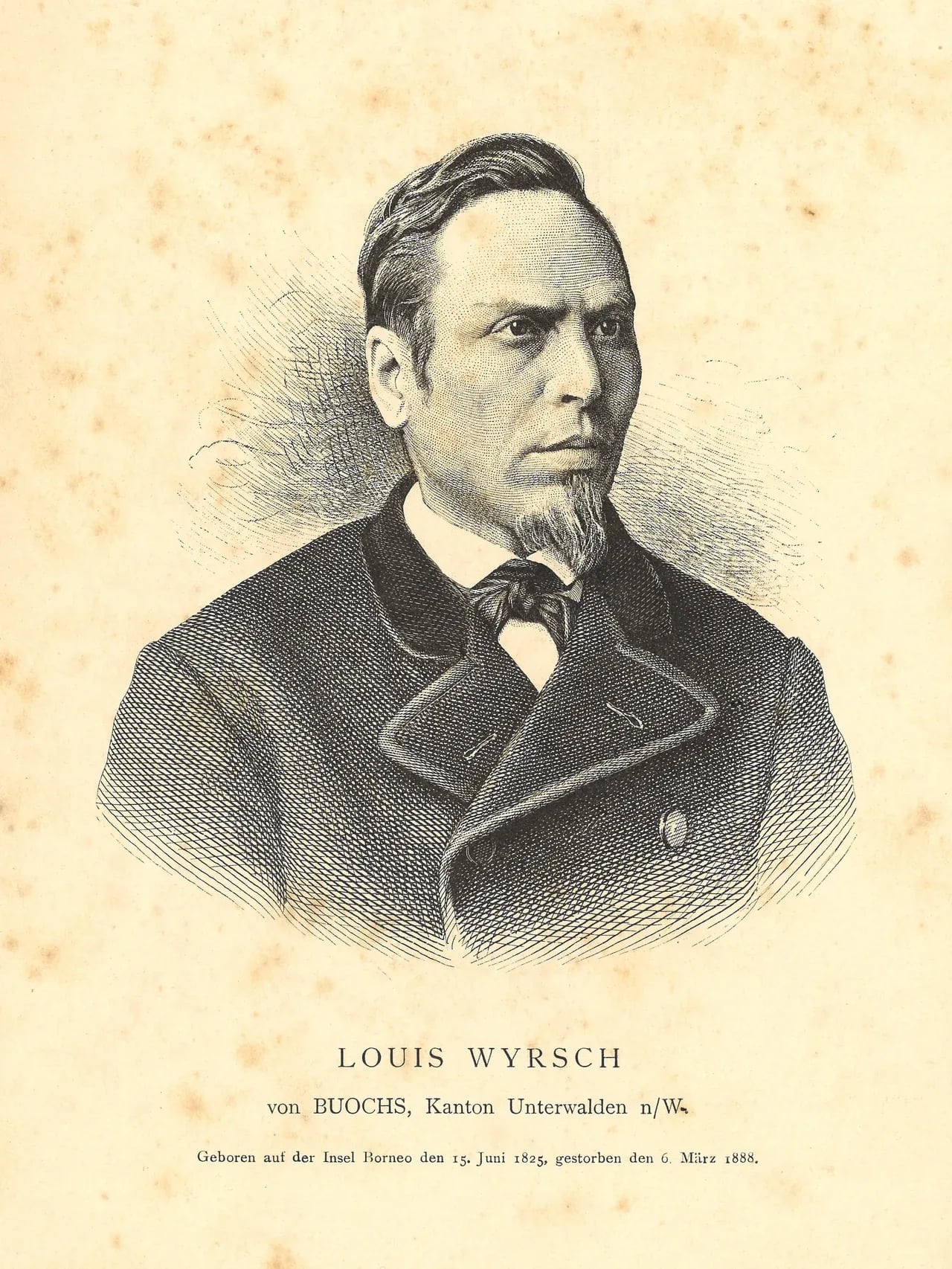 Porträt von Alois Wyrsch (1825–1888) – Gedenkseite