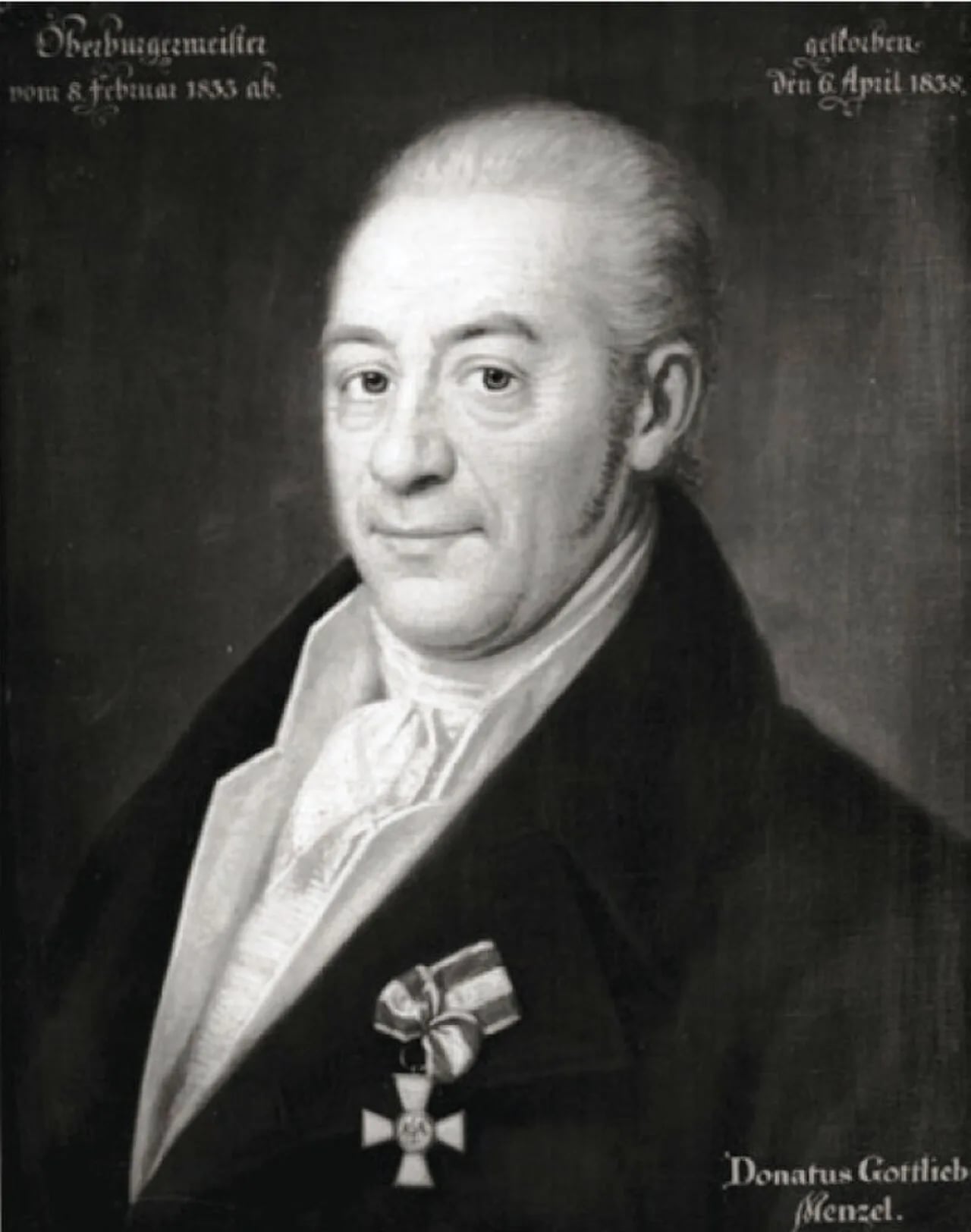 Portrait of Gottlieb Donatus Menzel (1770–1838) – memorial page