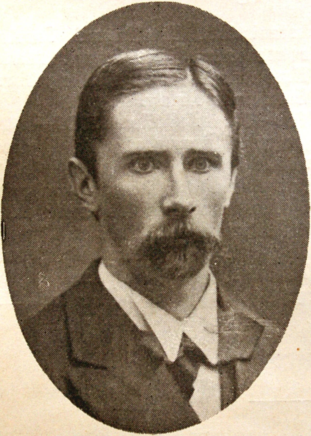 Porträt von Vilhelm Topsøe (1840–1881) – Gedenkseite