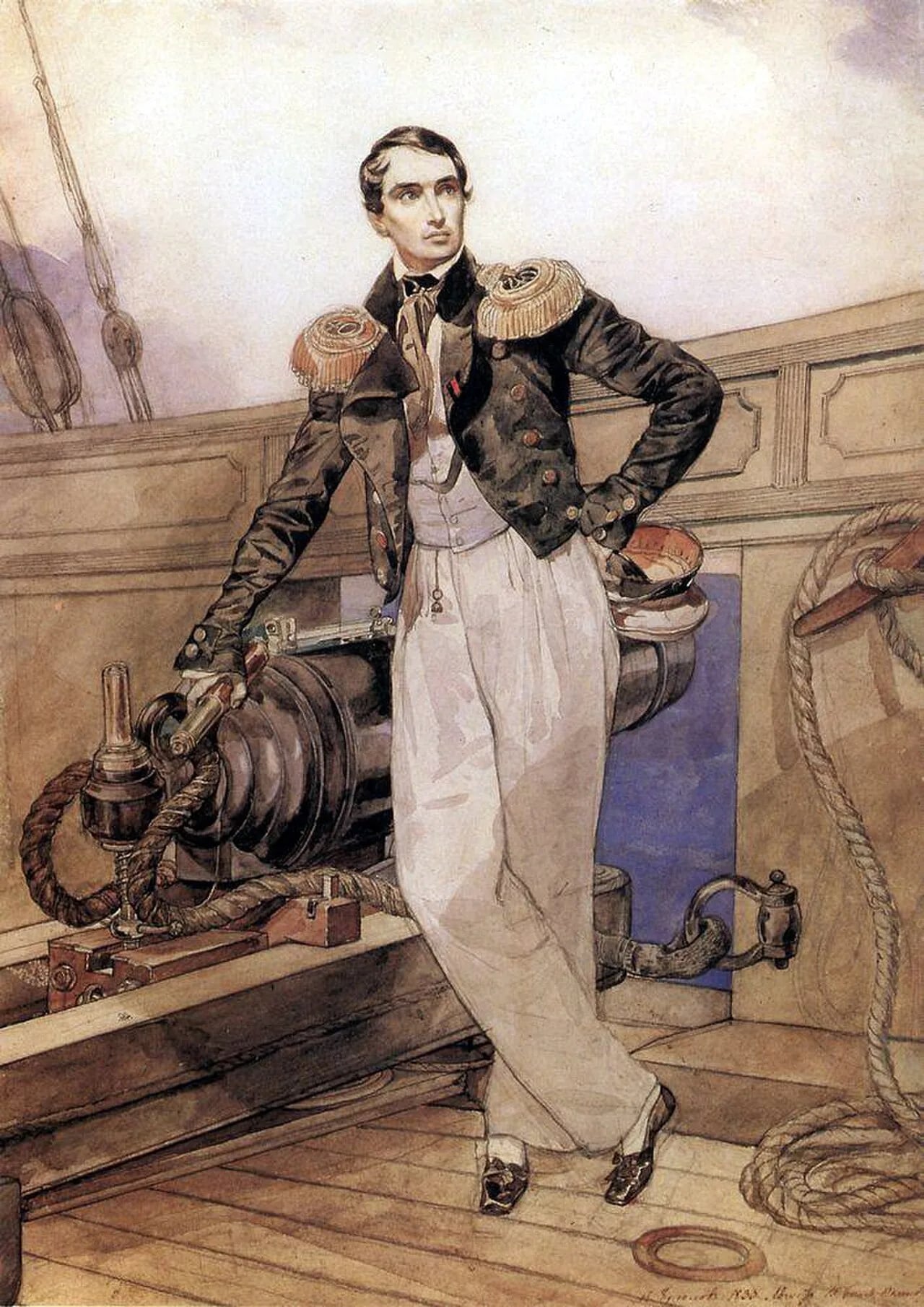 Porträt von Wladimir Alexejewitsch Kornilow (1806–1854) – Gedenkseite
