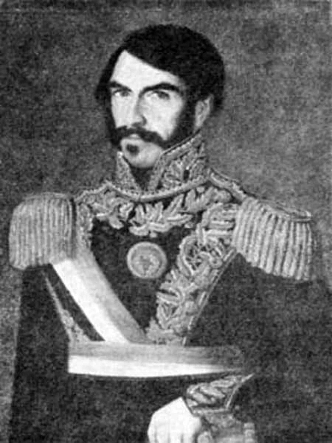 Porträt von Nazario Benavídez (1802–1858) – Gedenkseite