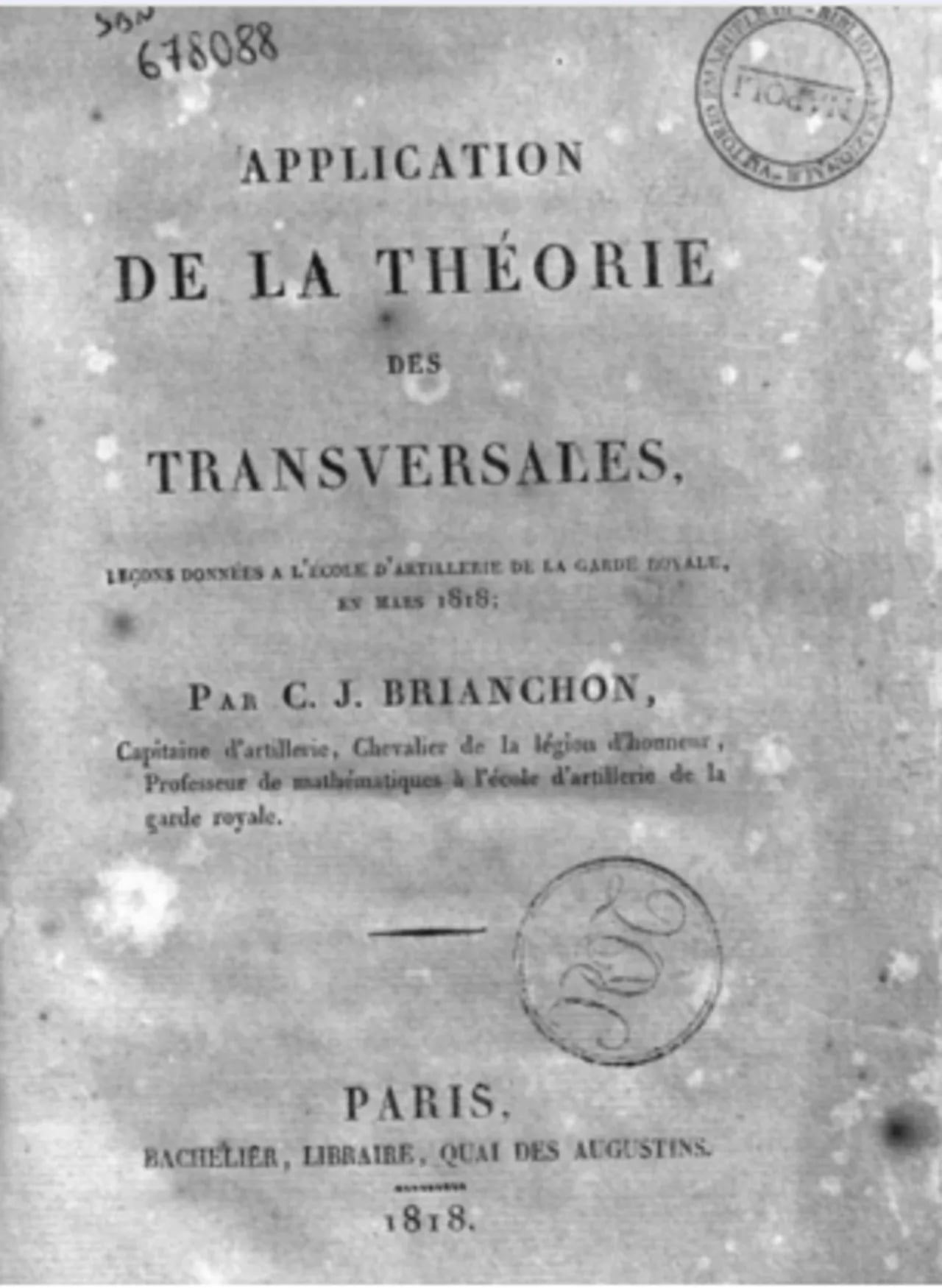 Porträt von Charles Julien Brianchon (1783–1864) – Gedenkseite