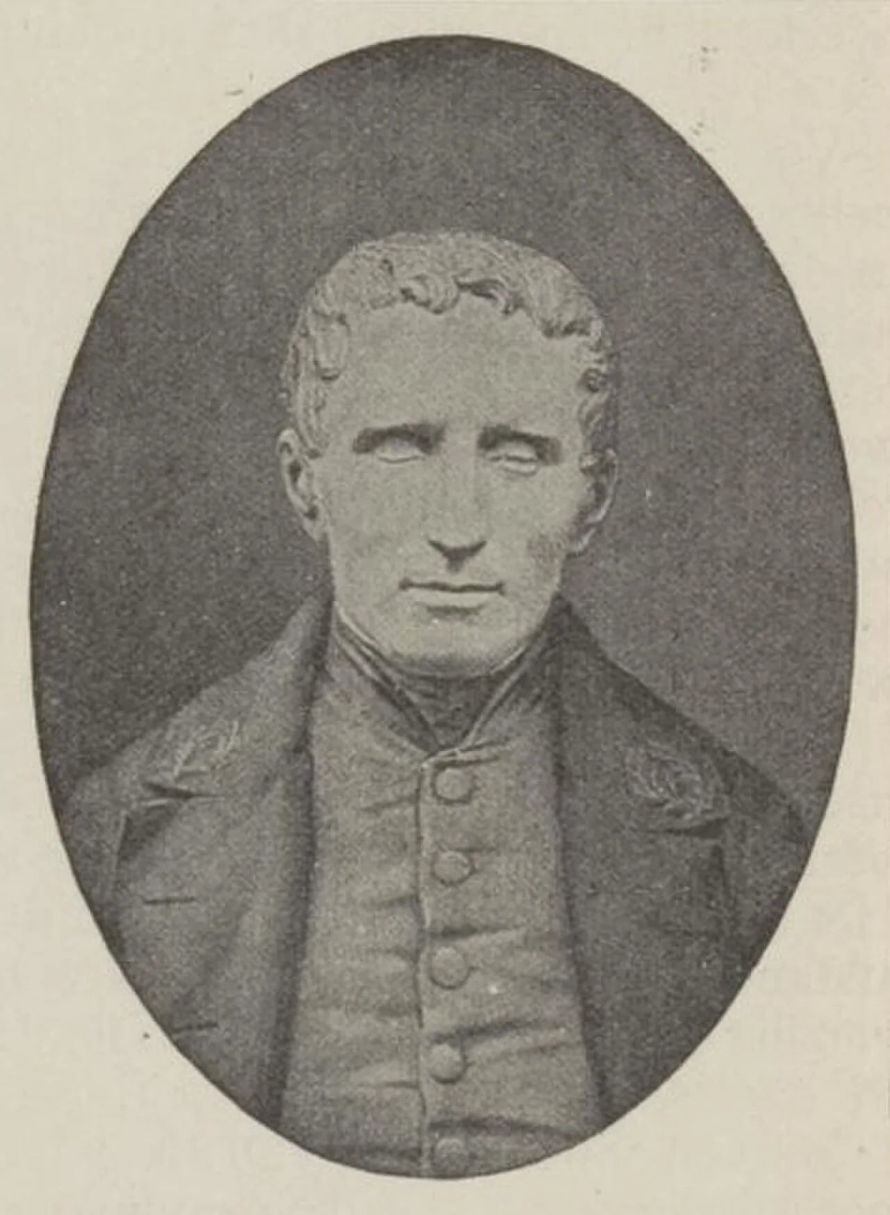 Porträt von Louis Braille (1809–1852) – Gedenkseite