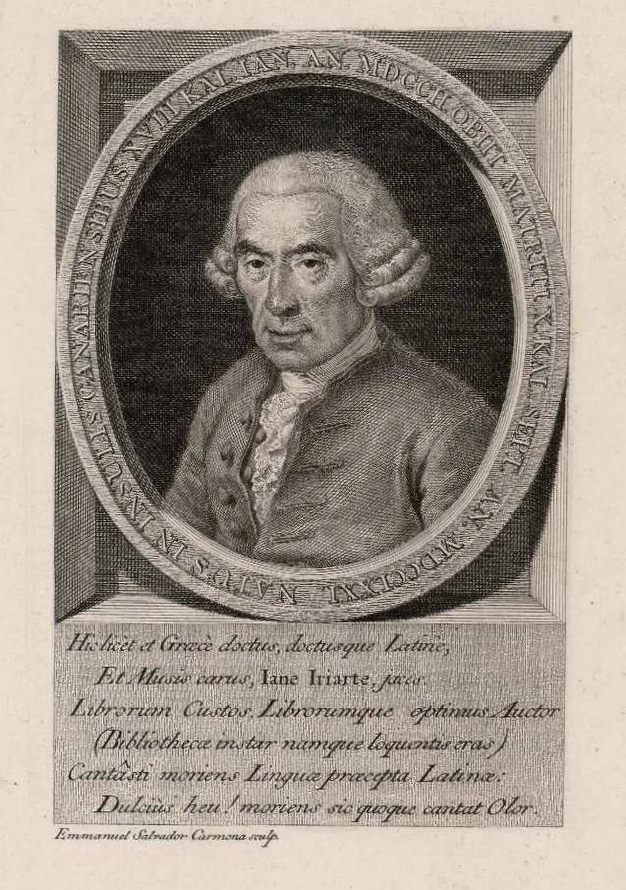 Portrait of Juan de Iriarte (1702–1771) – memorial page