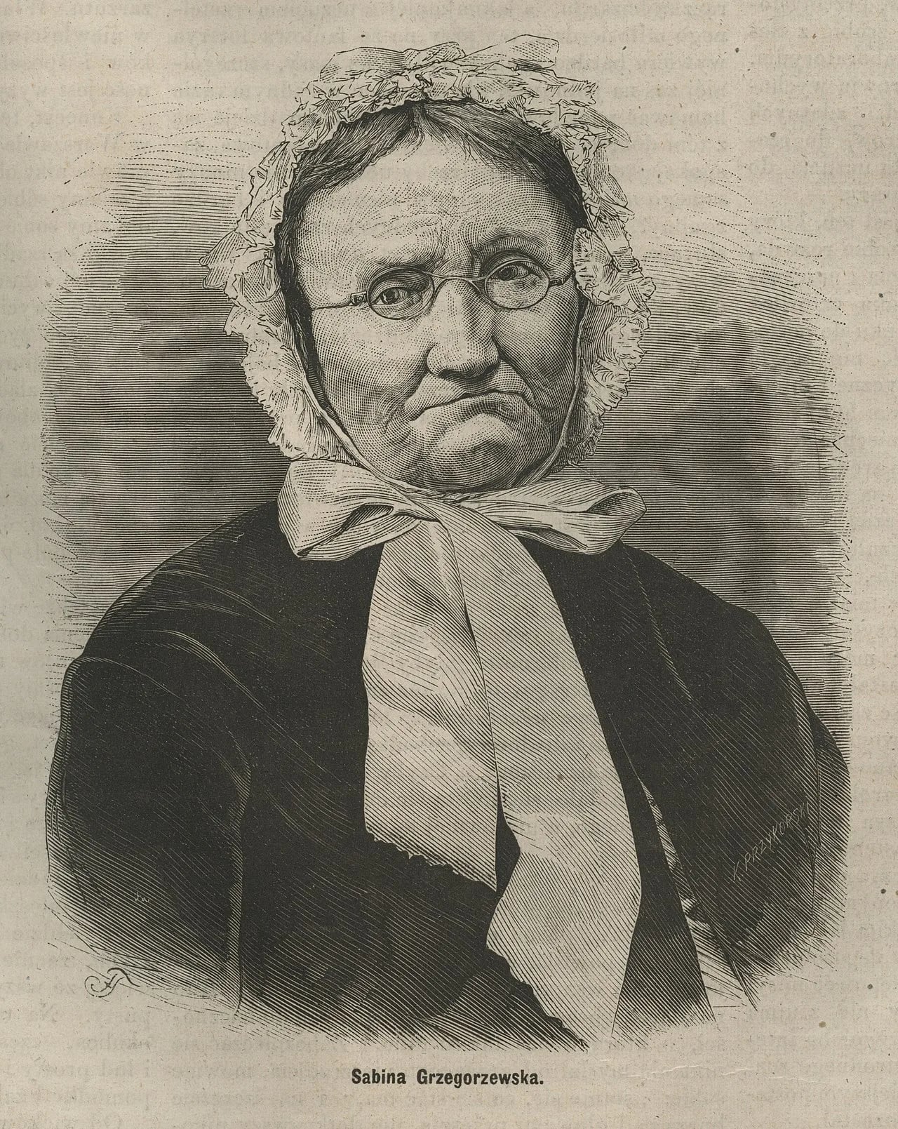 Porträt von Sabina Grzegorzewska (1808–1872) – Gedenkseite