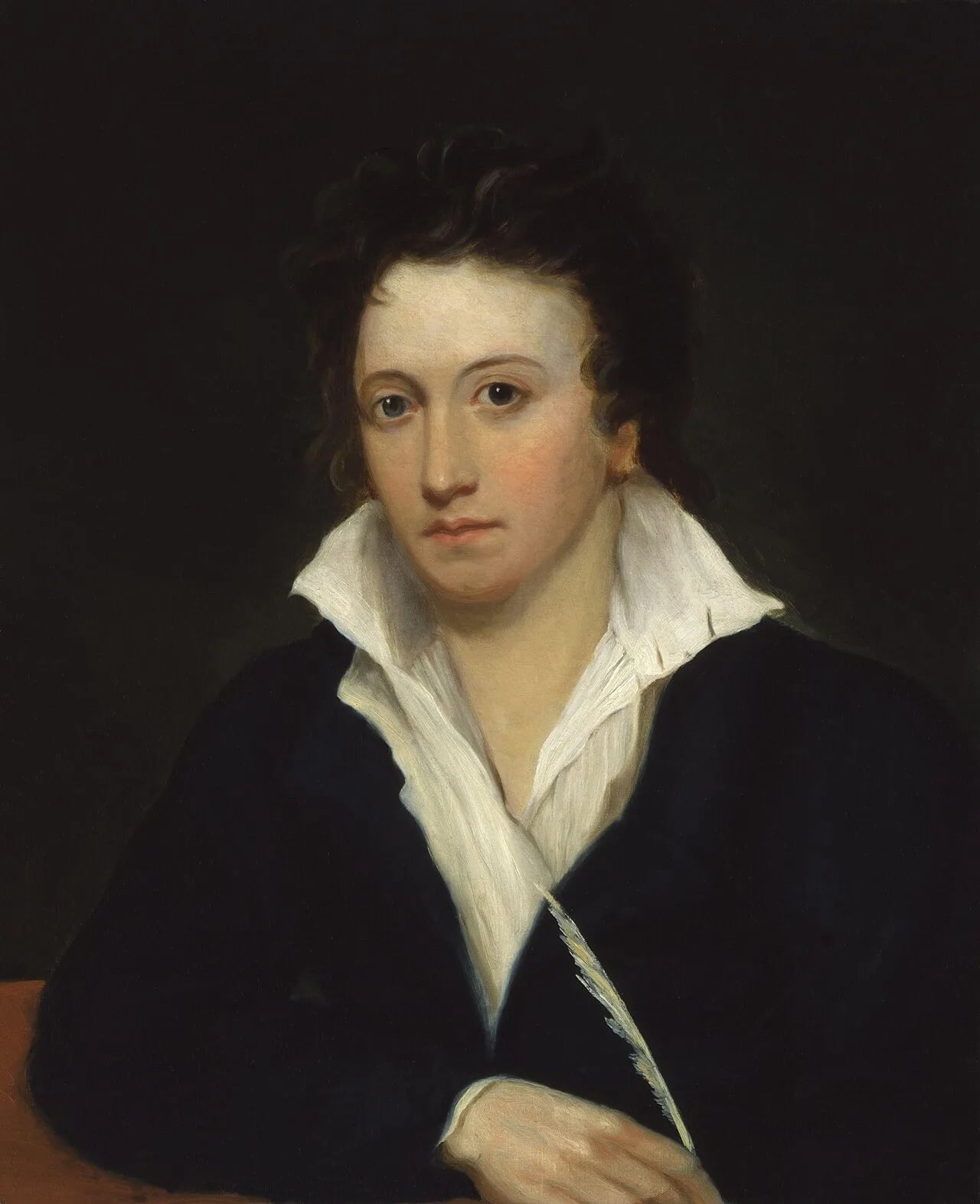 Porträt von Percy Bysshe Shelley (1792–1822) – Gedenkseite