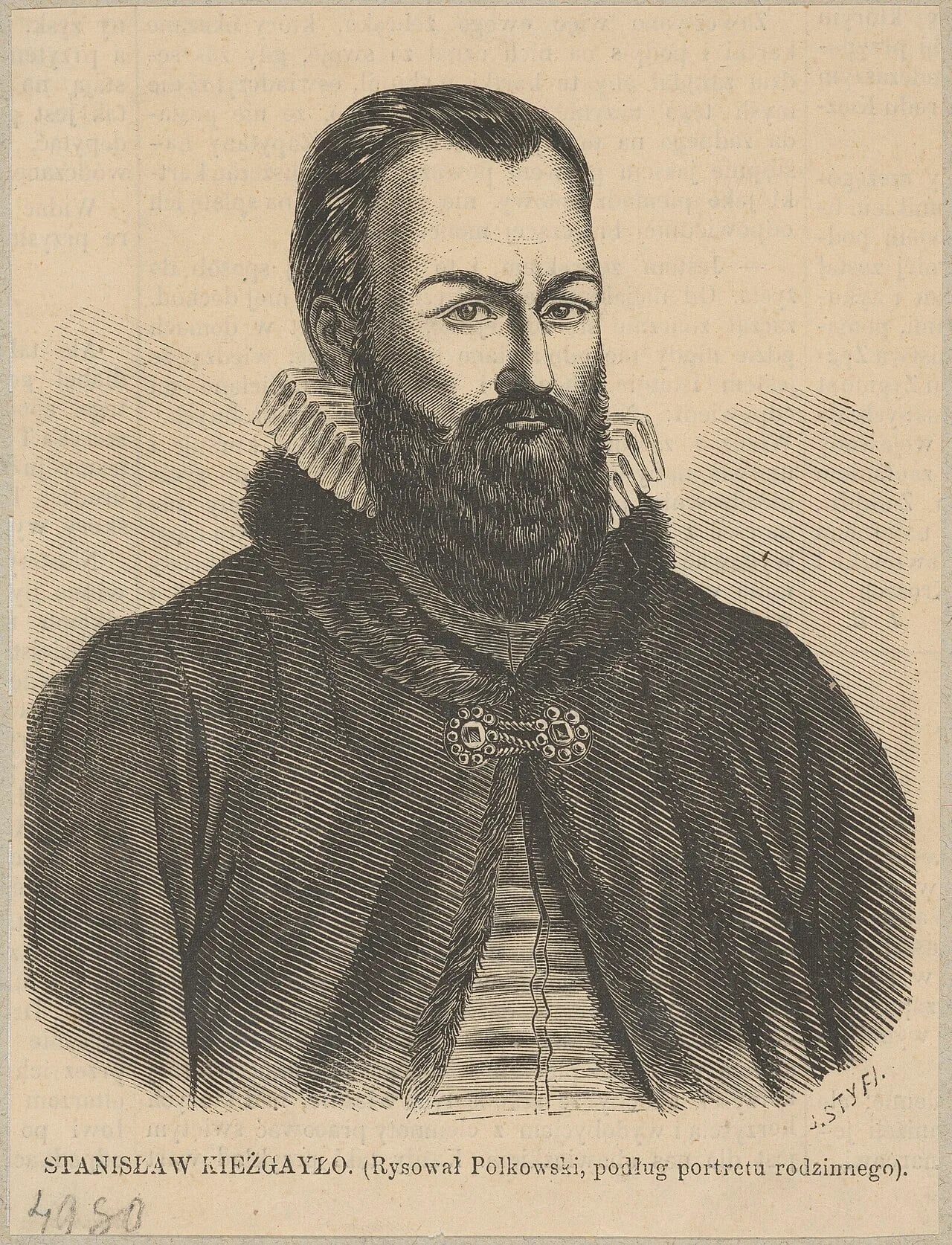 Portrait of Stanisław Kieżgajło (1520–1554) – memorial page