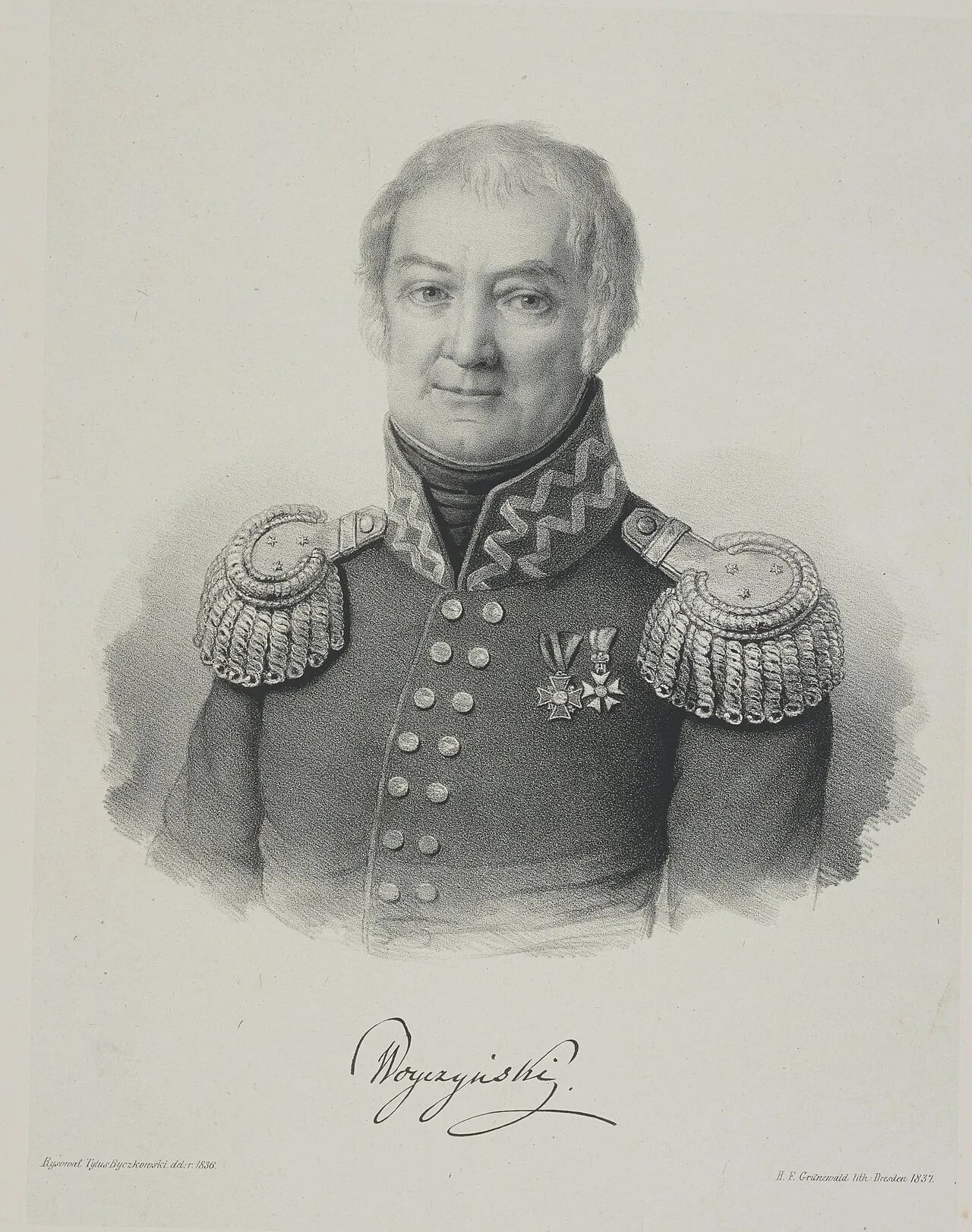 Porträt von Stanisław Wojczyński (1766–1837) – Gedenkseite