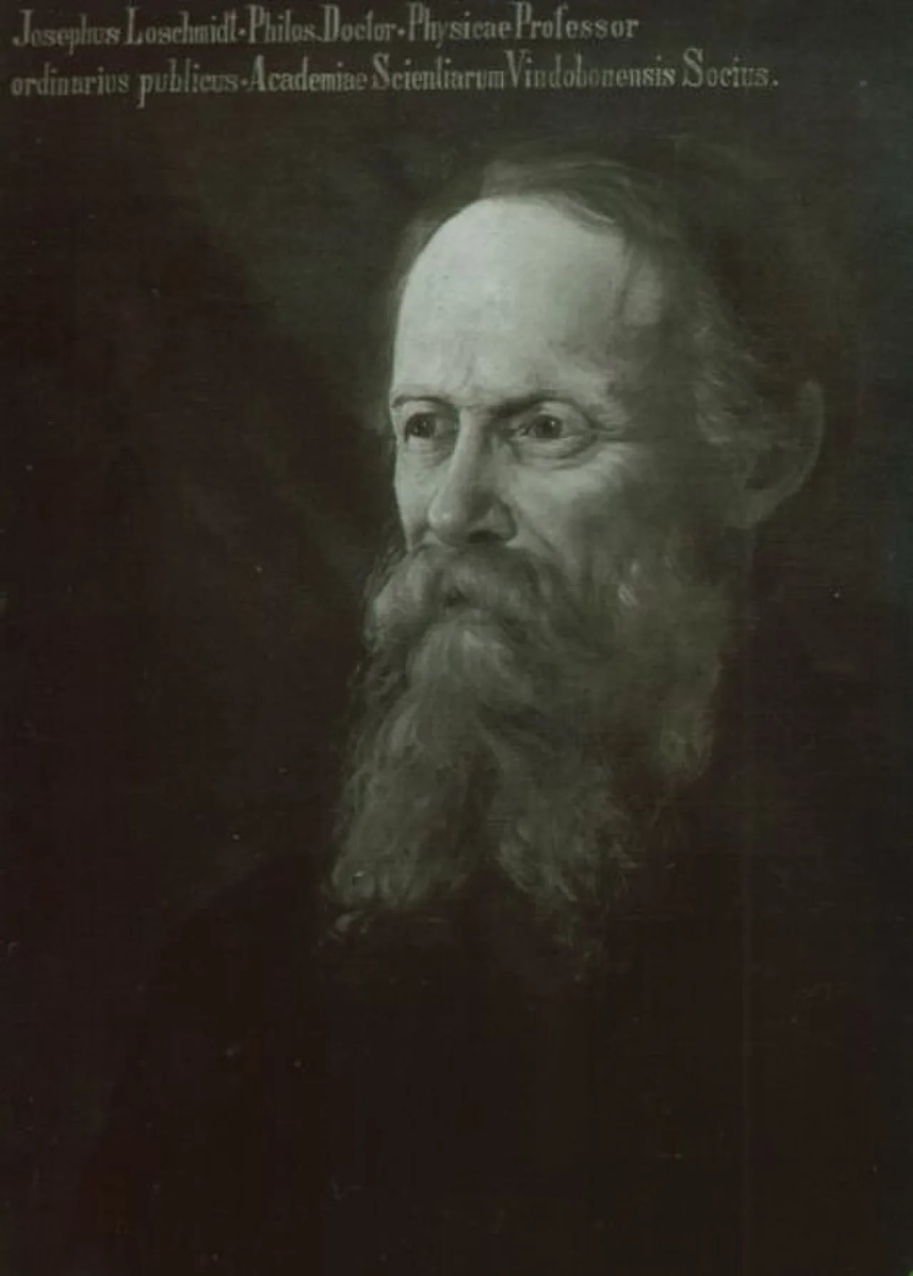 Porträt von Johann Josef Loschmidt (1821–1895) – Gedenkseite