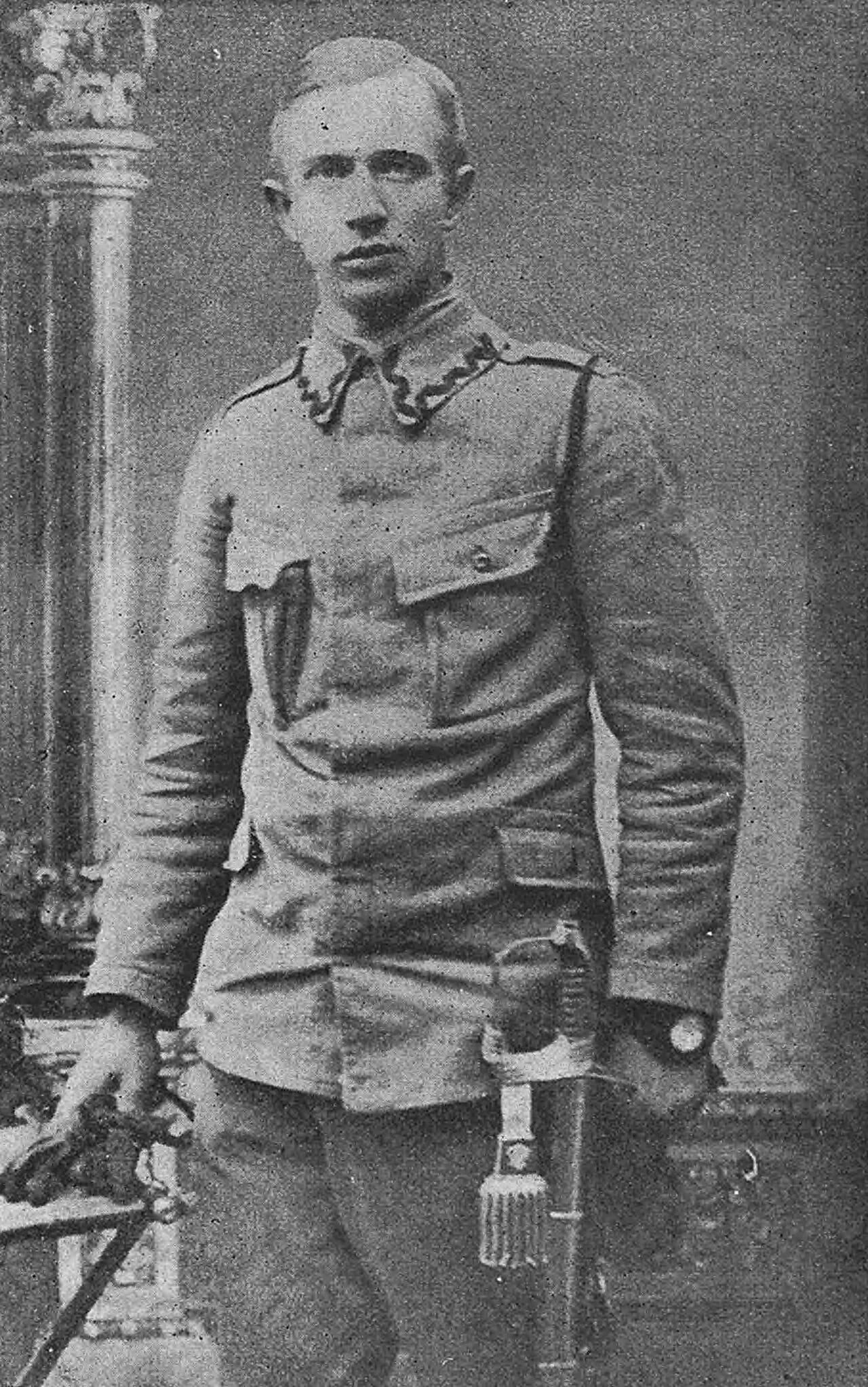 Porträt von Tadeusz Dąbrowski (1894–1915) – Gedenkseite