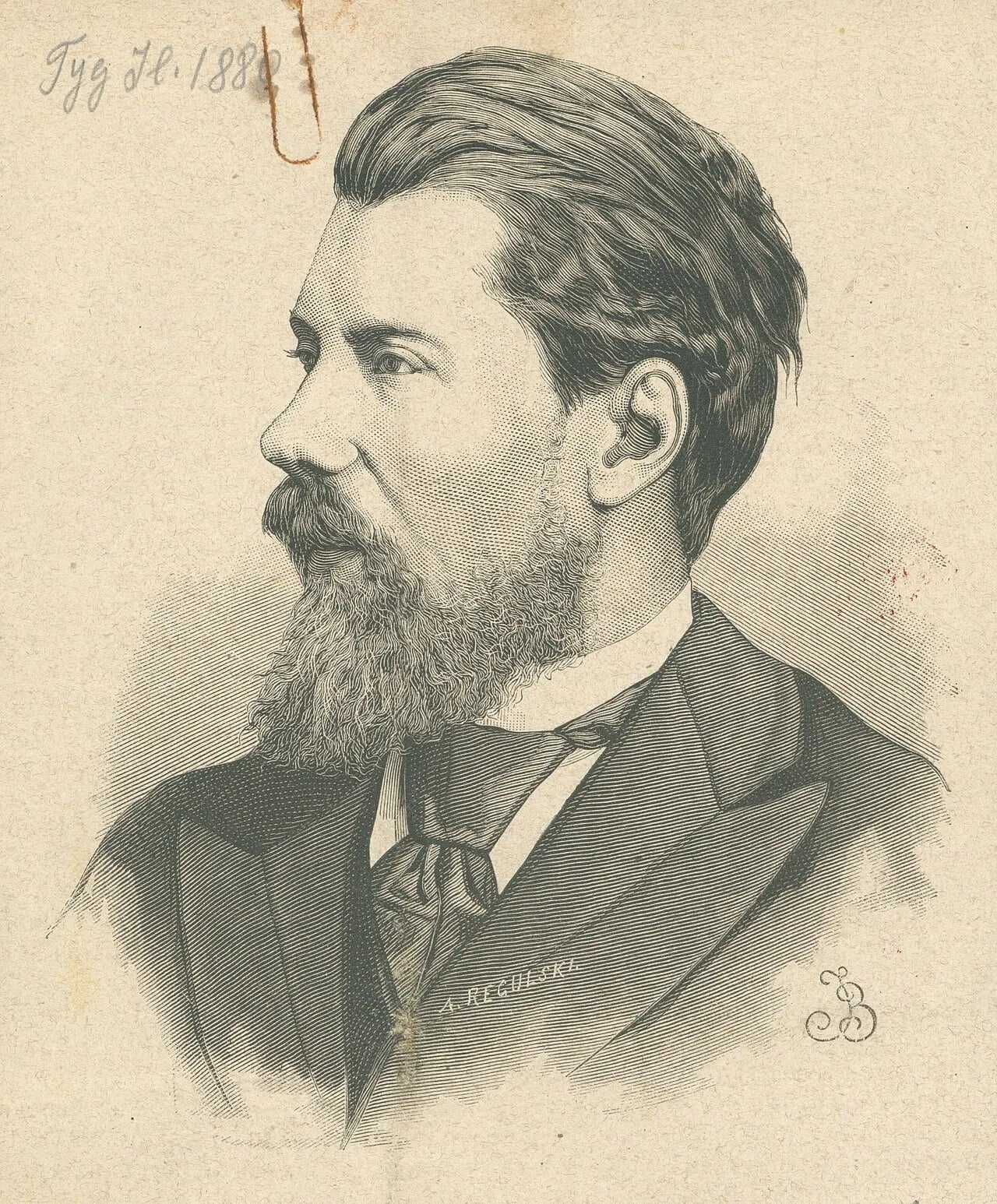 Porträt von Tytus Świderski (1843–1880) – Gedenkseite