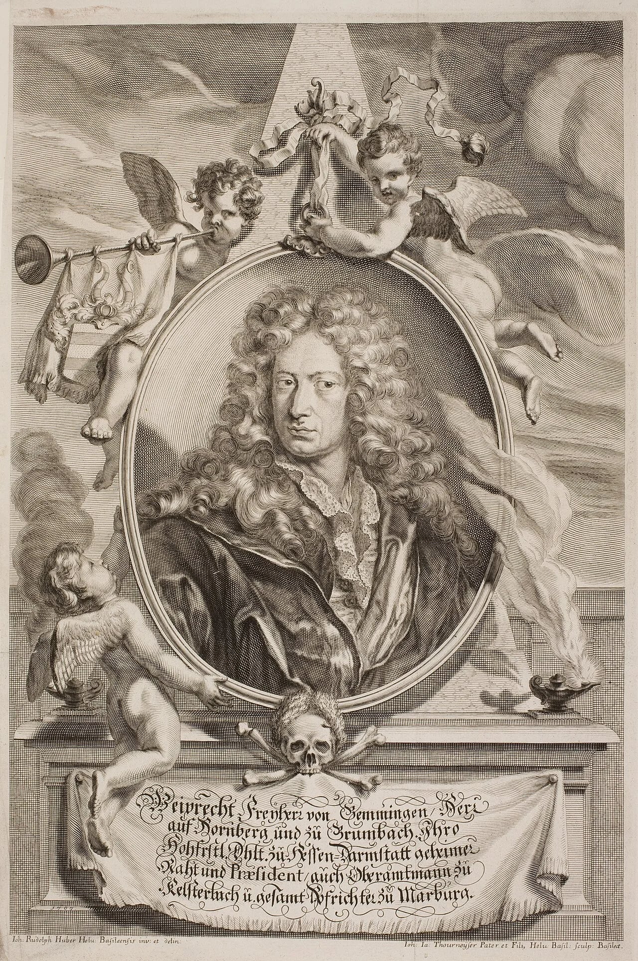 Porträt von Weiprecht von Gemmingen (1642–1702) – Gedenkseite