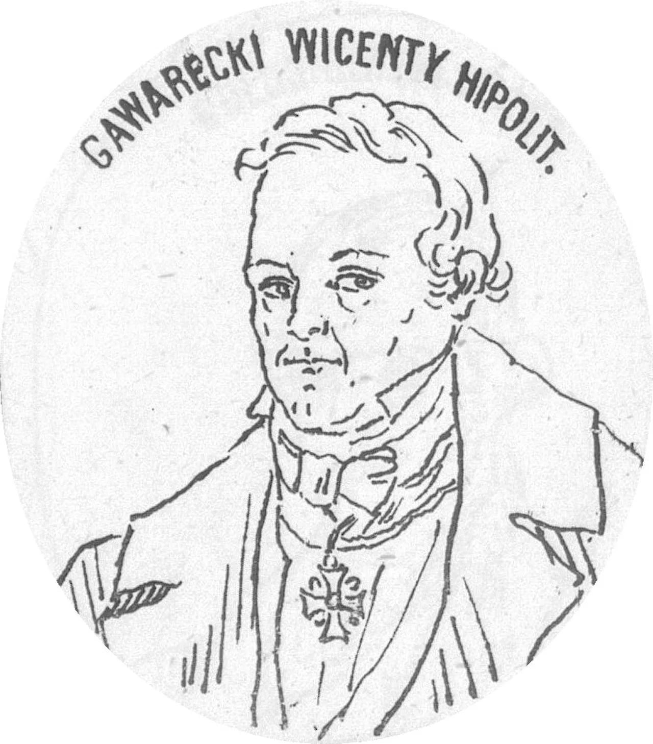 Porträt von Wincenty Hipolit Gawarecki (1788–1852) – Gedenkseite