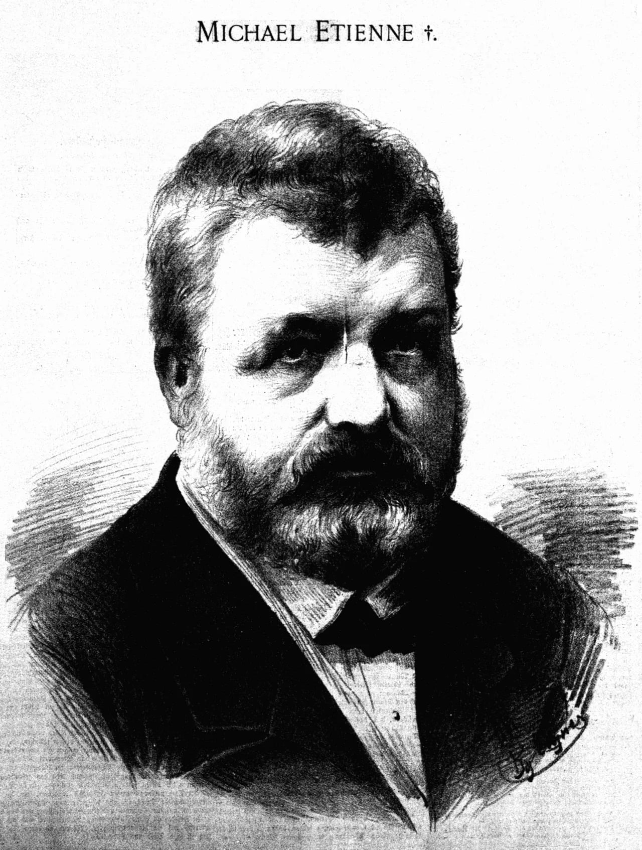 Porträt von Michael Etienne (1827–1879) – Gedenkseite