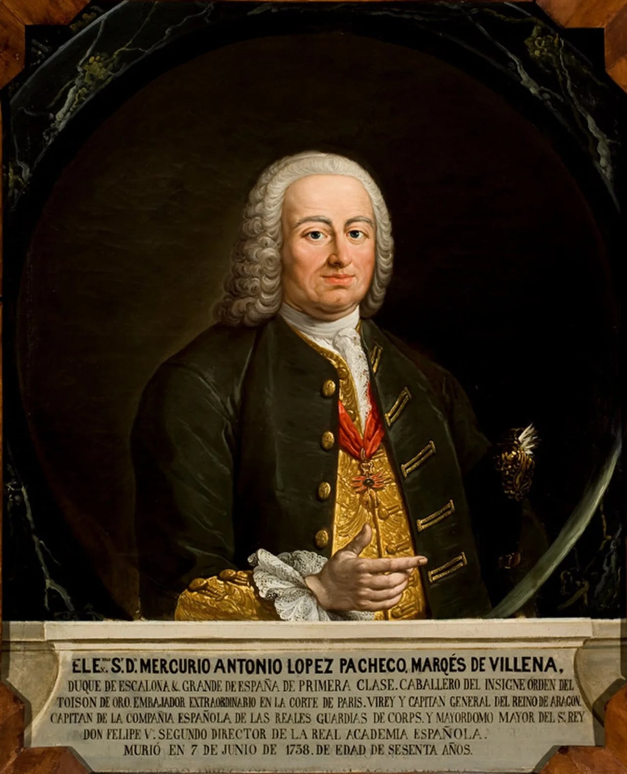 Portrait of Mercurio López Pacheco, 9th Duke of Escalona (1679–1738) – memorial page