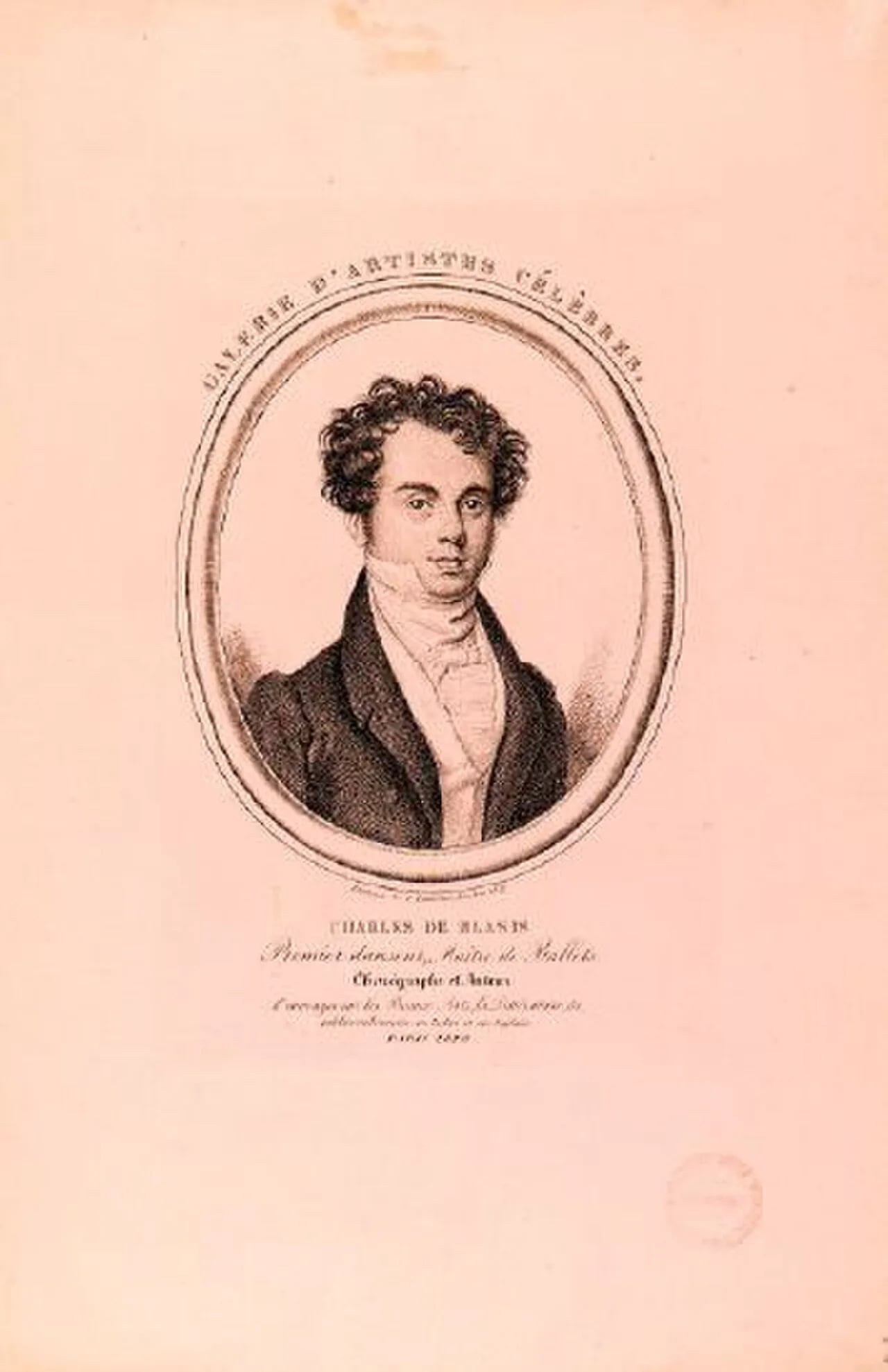 Portrait of Carlo Blasis (1797–1878) – memorial page
