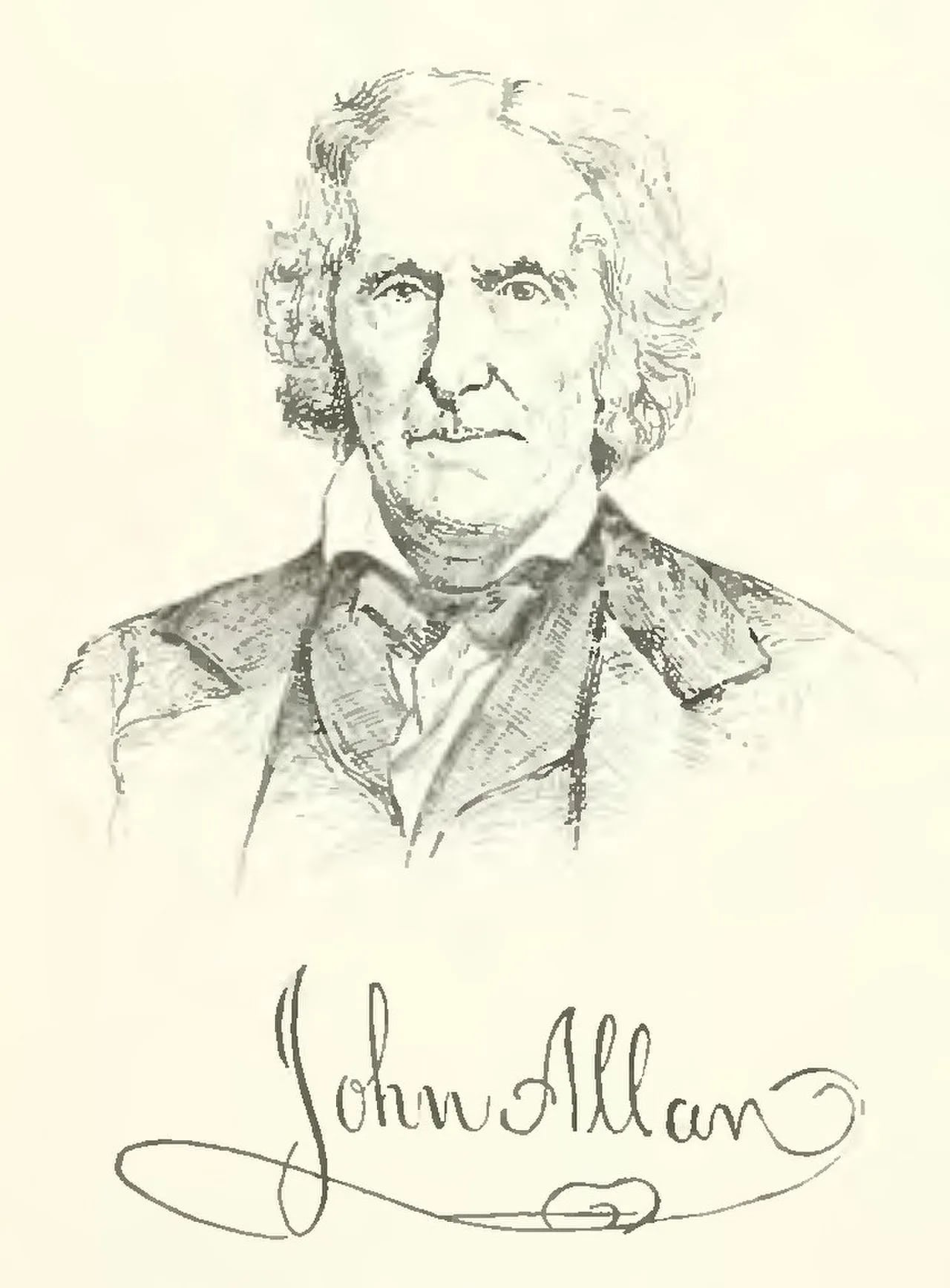 Porträt von John Allan (1777–1863) – Gedenkseite