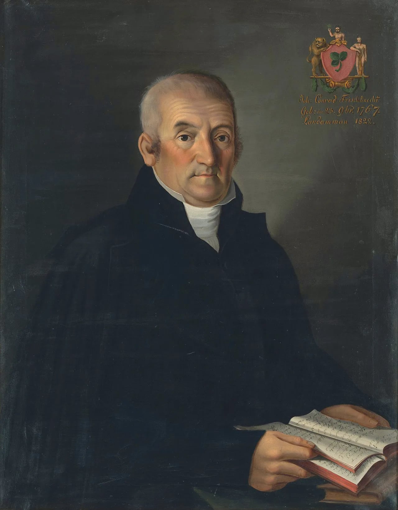 Porträt von Johann Konrad Frischknecht (1767–1842) – Gedenkseite
