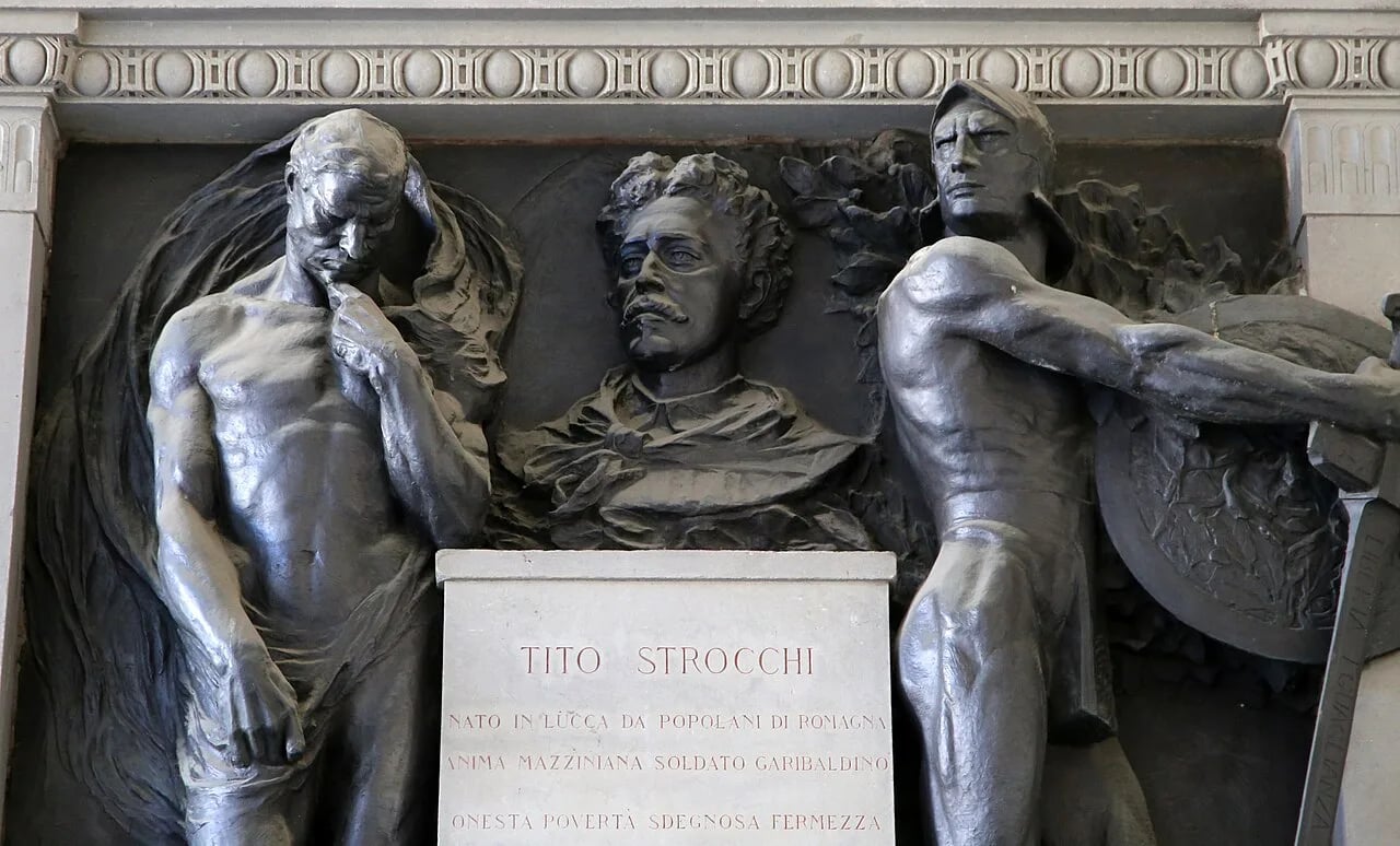 Porträt von Tito Strocchi (1846–1879) – Gedenkseite