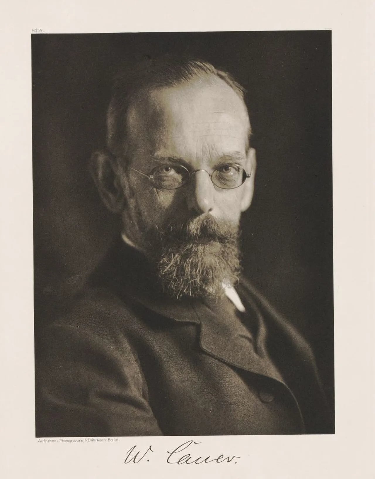 Porträt von Wilhelm Cauer (1858–1940) – Gedenkseite