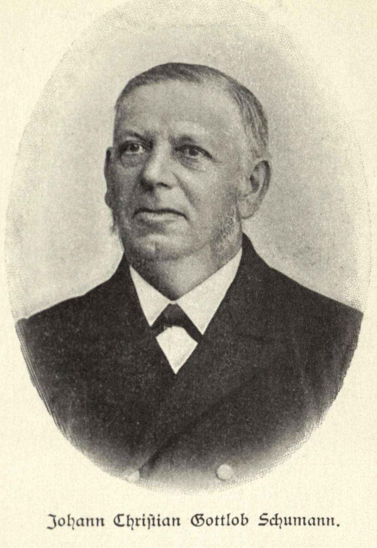 Portrait of Gottlob Schumann (1836–1900) – memorial page