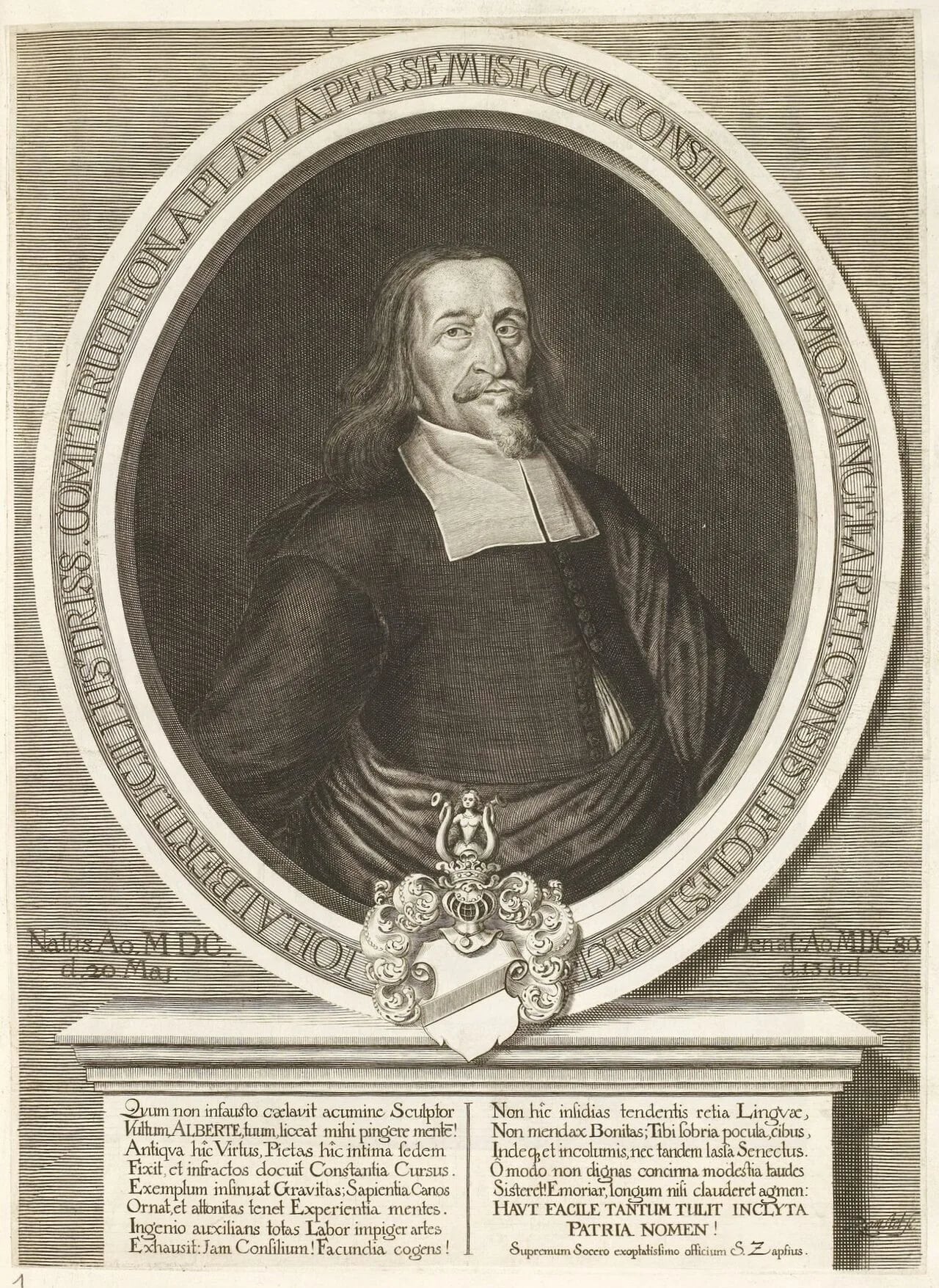 Porträt von Johannes Alberti (1600–1680) – Gedenkseite