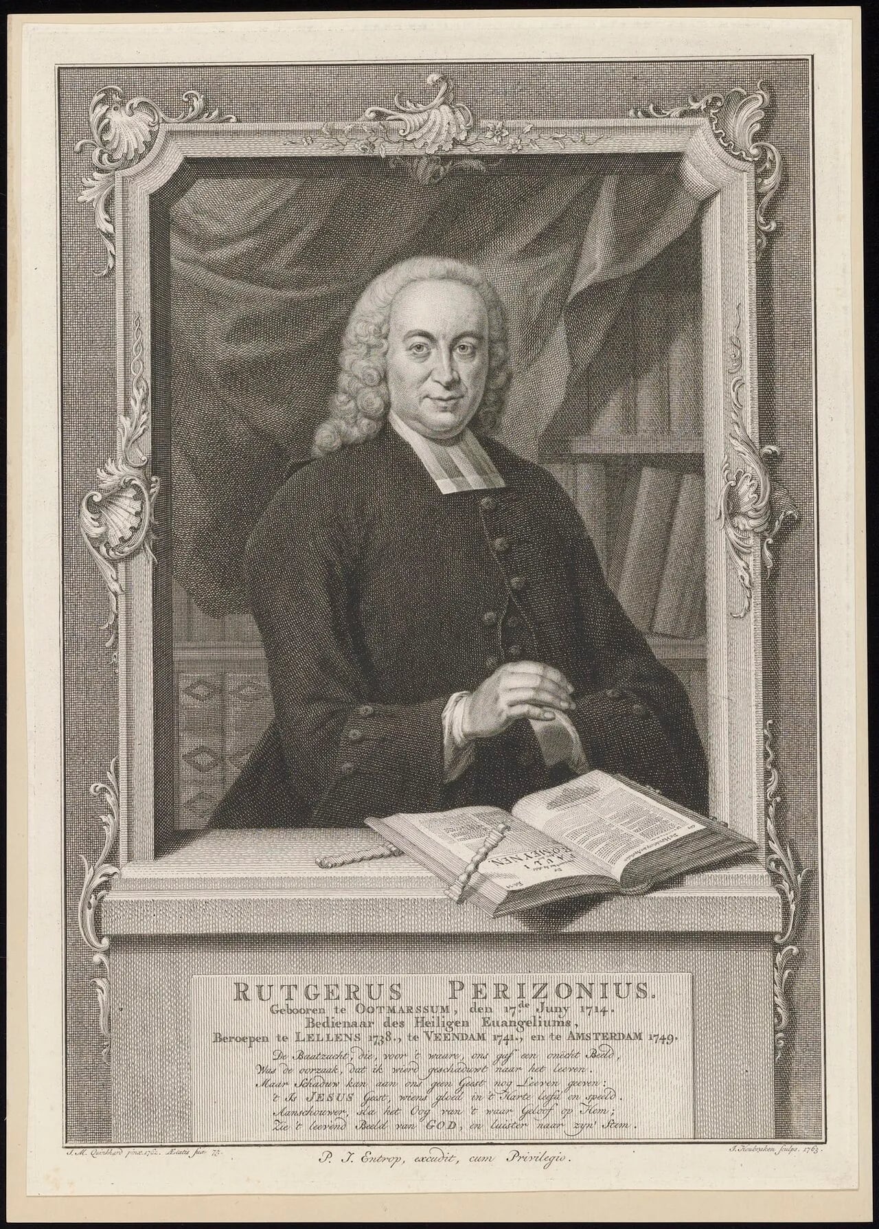 Porträt von Rutger Perizonius (1714–1781) – Gedenkseite