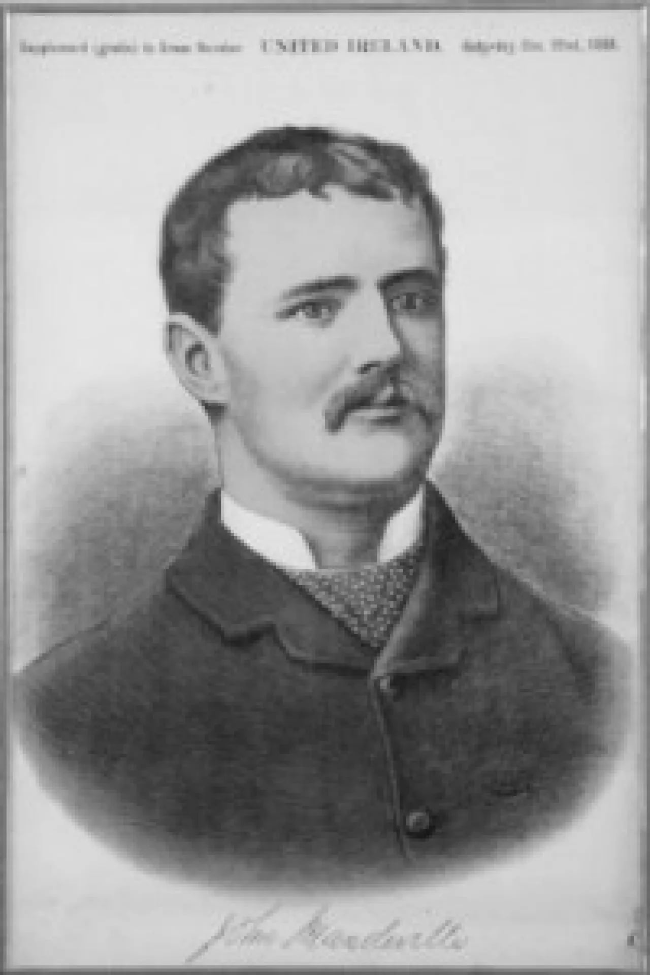 Porträt von John Mandeville (1849–1888) – Gedenkseite