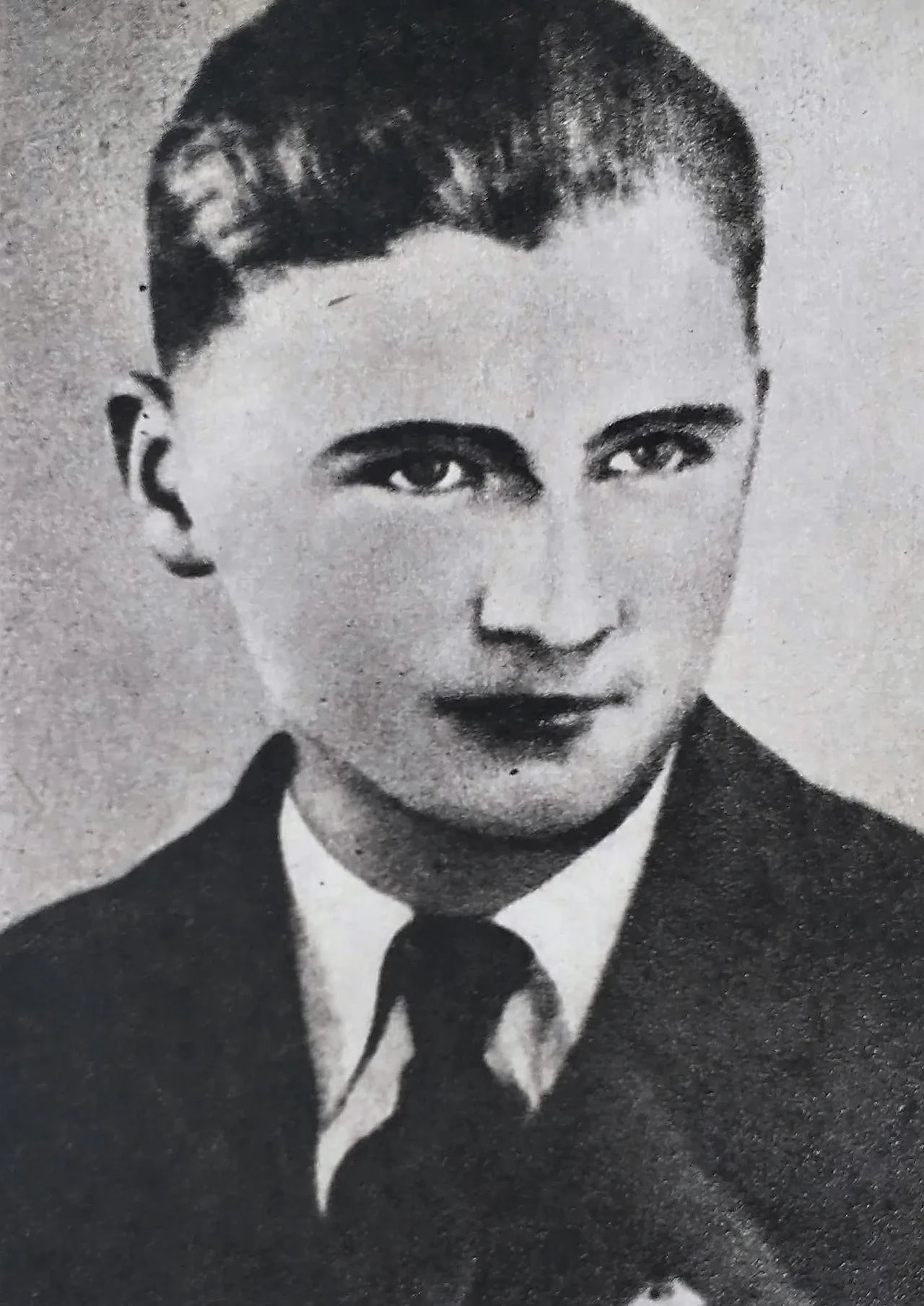 Porträt von Czesław Jóźwiak (1919–1942) – Gedenkseite
