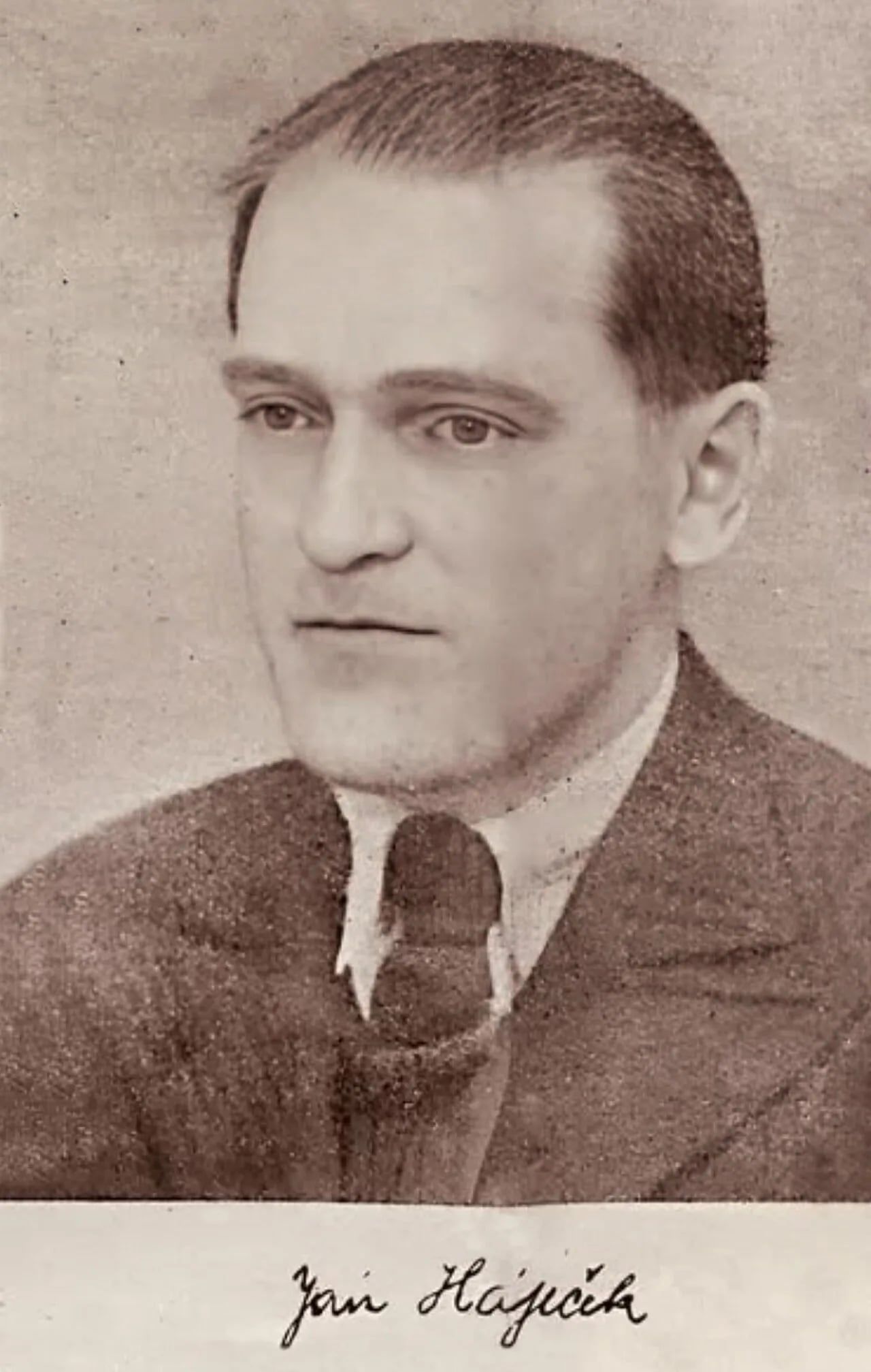 Porträt von Jan Háječek (1912–1944) – Gedenkseite