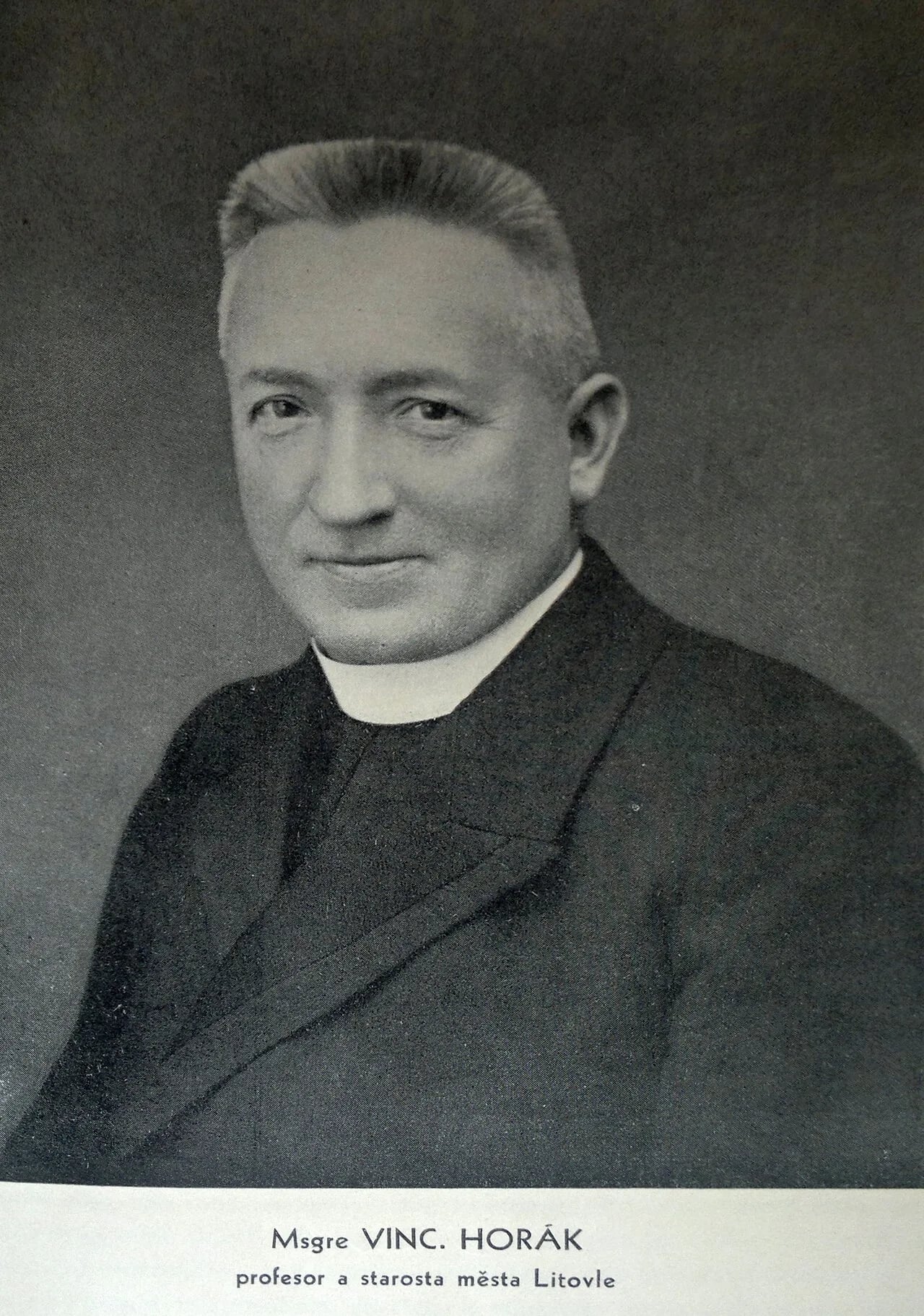 Porträt von Vincenc Horák (1876–1960) – Gedenkseite