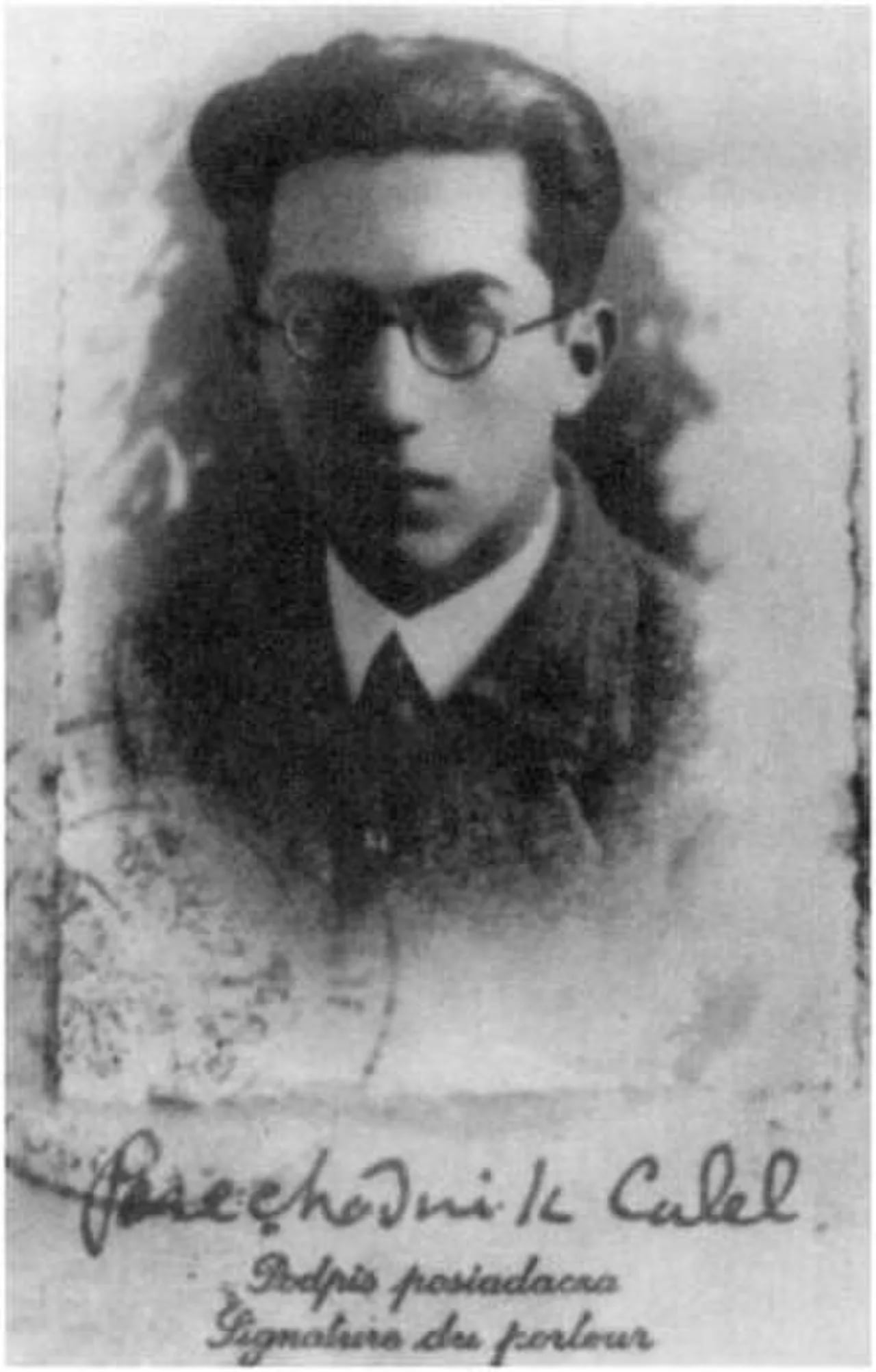 Porträt von Calel Perechodnik (1916–1944) – Gedenkseite