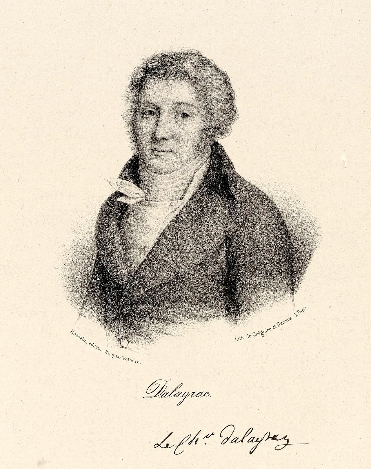 Porträt von Nicolas Dalayrac (1753–1809) – Gedenkseite